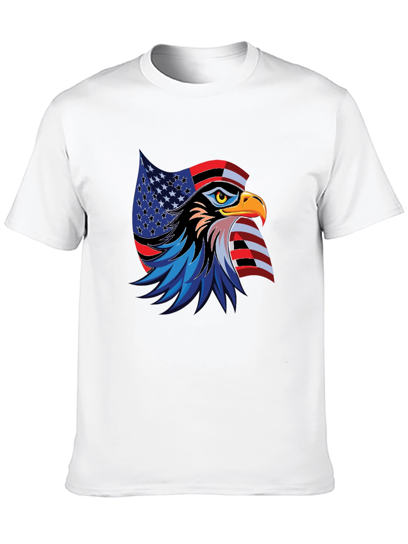 Black Patriotic Eagle Graphic T-Shirt view 10
