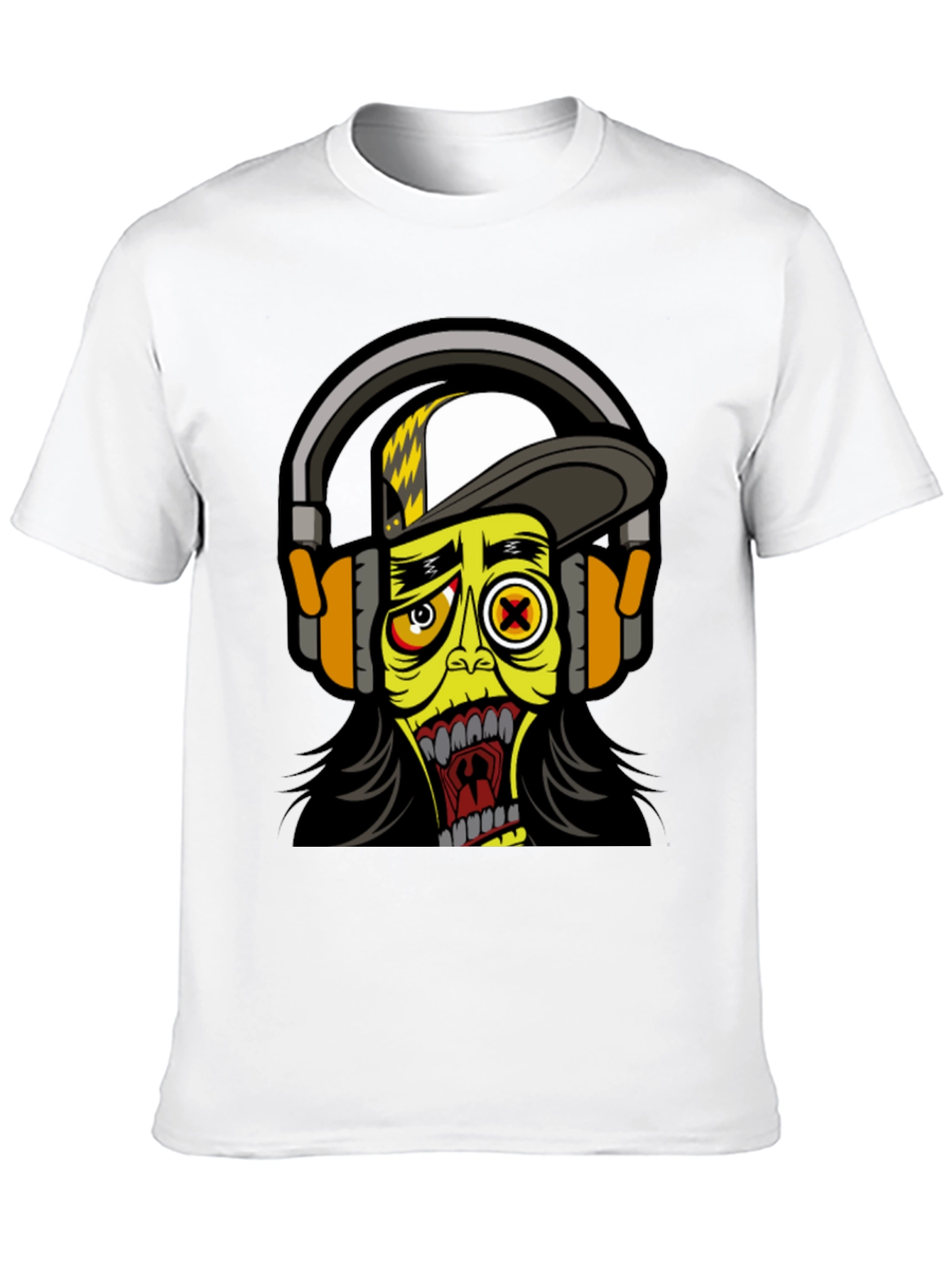 Black Cartoon Zombie Graphic Tee view 10