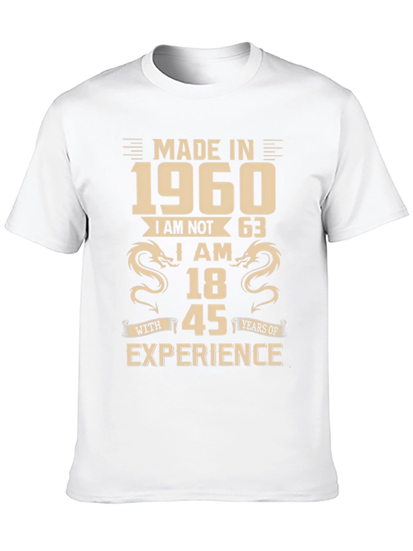 Black Made in 1960 - 63rd Birthday T-Shirt  view 10