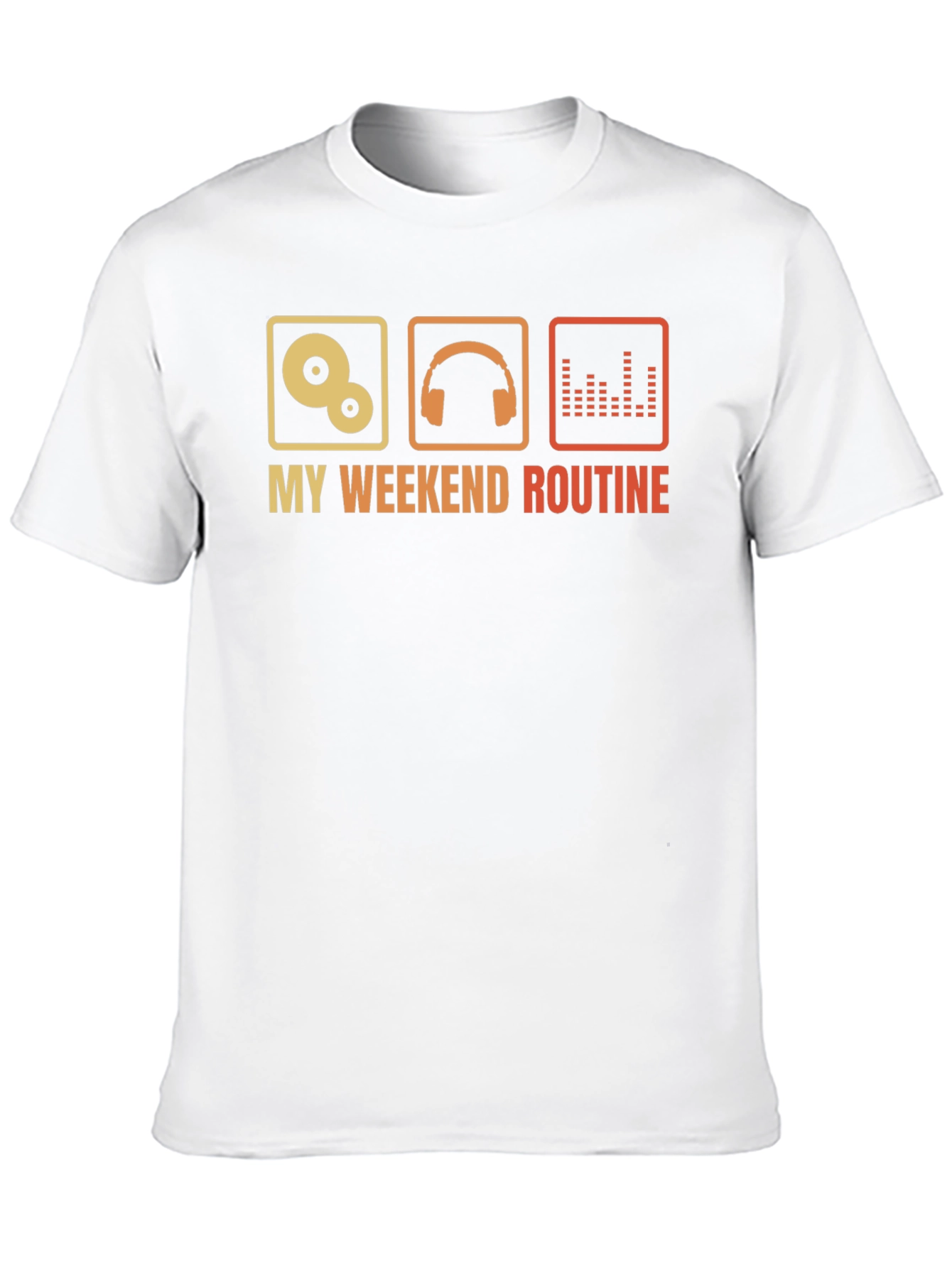 Black My Weekend Routine Graphic Tee view 10
