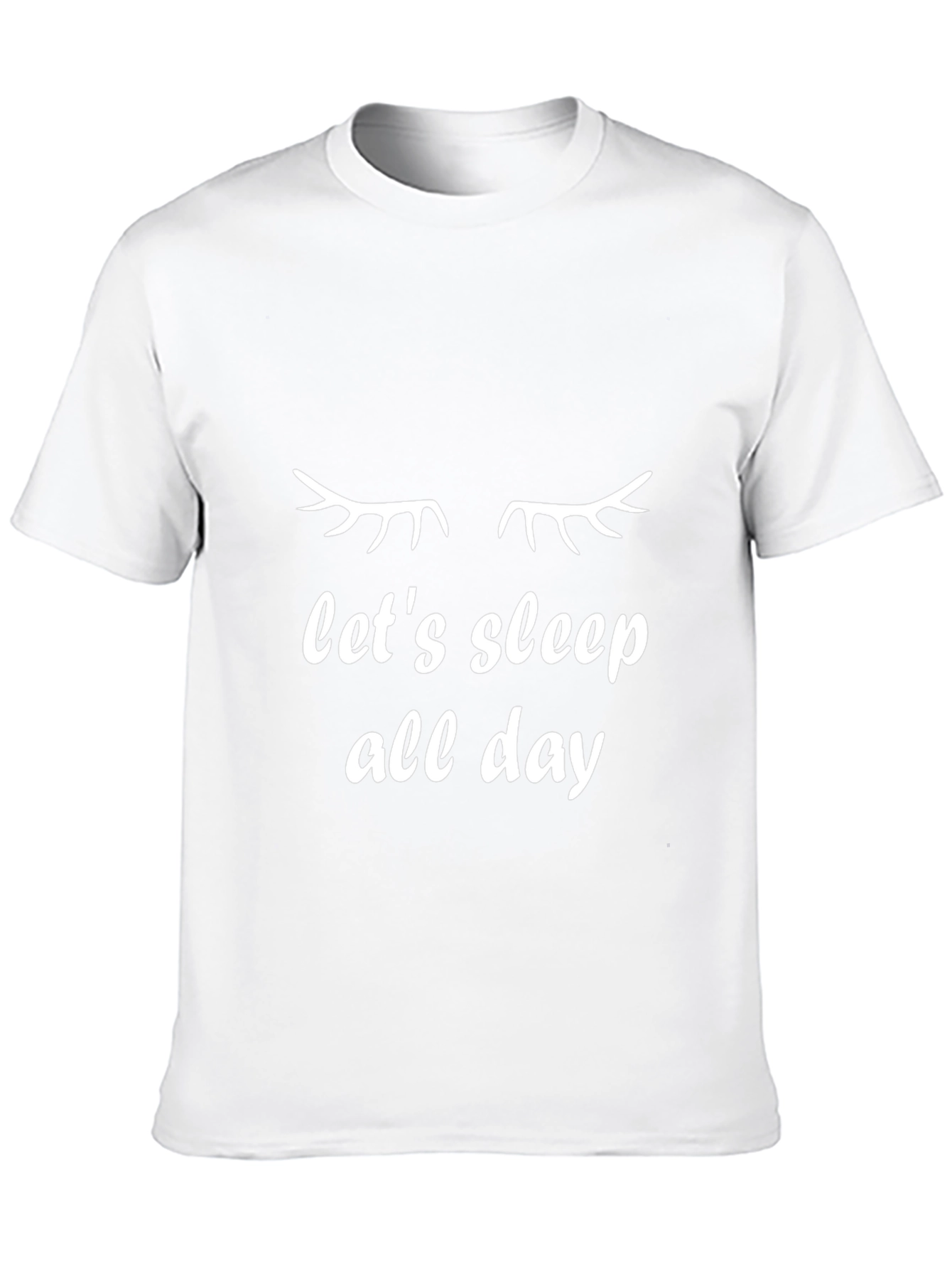 Black Let's Sleep All Day Black Tee view 10