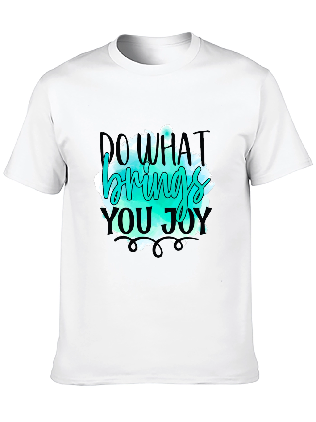 Black Do What Brings You Joy Black Graphic T-Shirt view 10