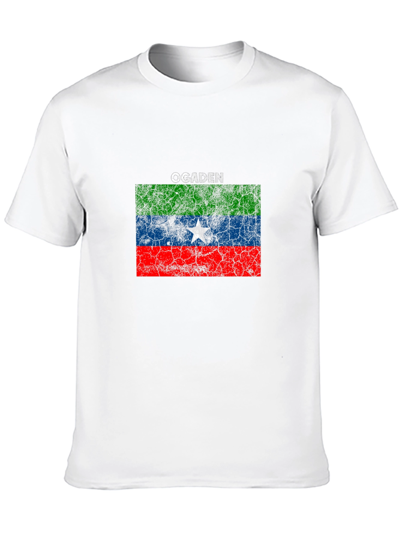 Black Ogaden Flag Graphic Black T-Shirt view 10