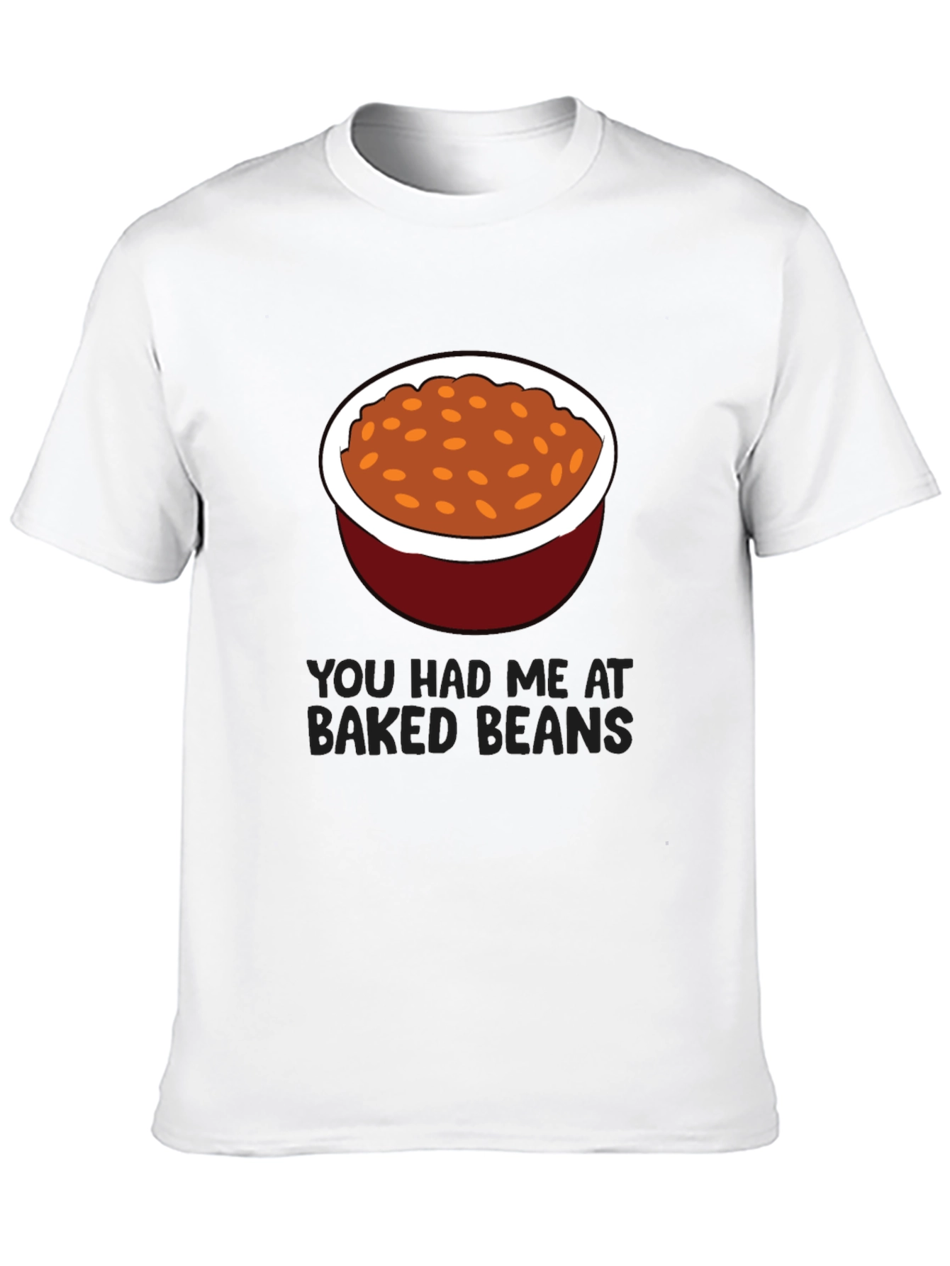 Black Baked Beans Graphic Tee - Funny Food Lover's T-Shirt view 10