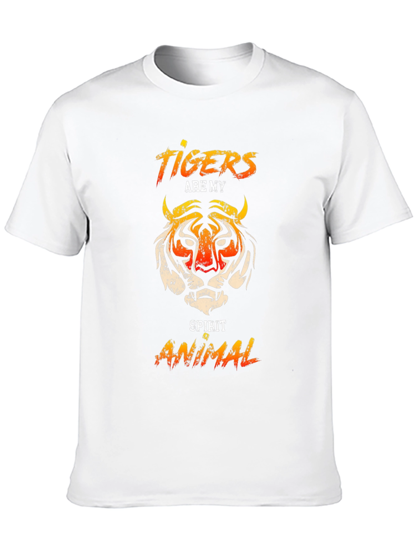 Black Tiger Spirit Animal Graphic T-Shirt view 10