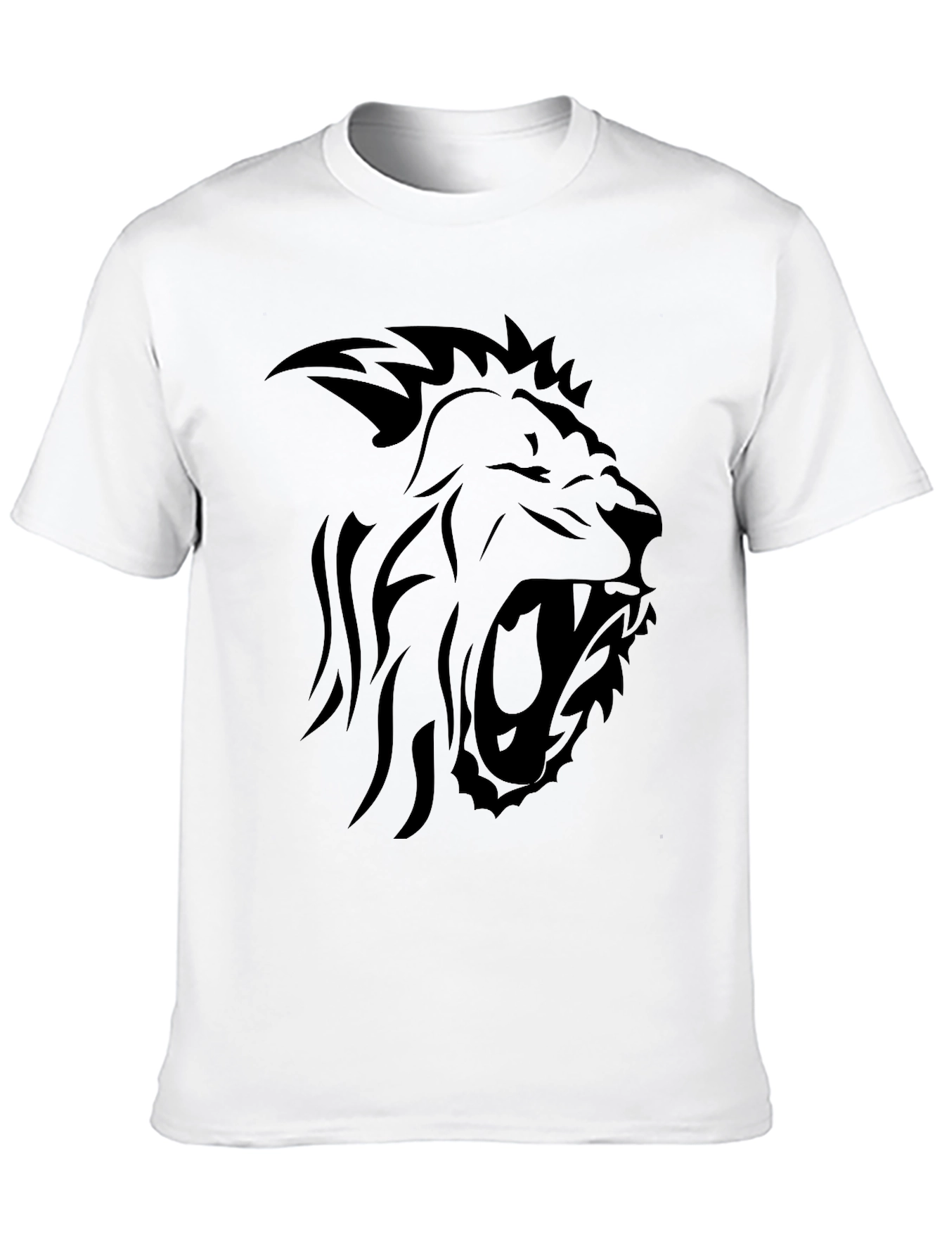 Black Lion Graphic Black T-Shirt - Bold Streetwear Style view 10