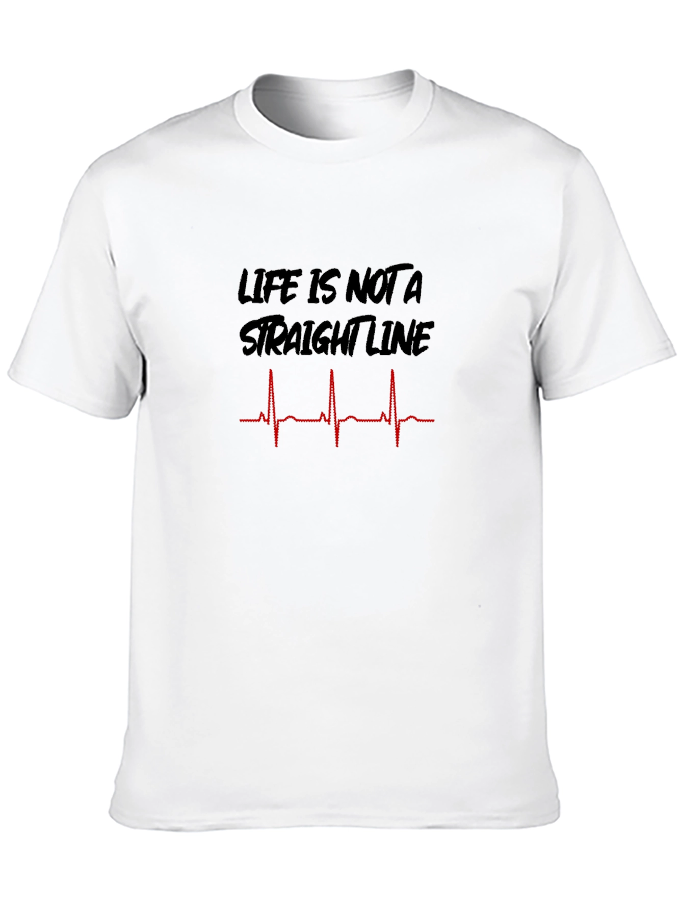 Black Life is Not a Straight Line Graphic T-Shirt view 10