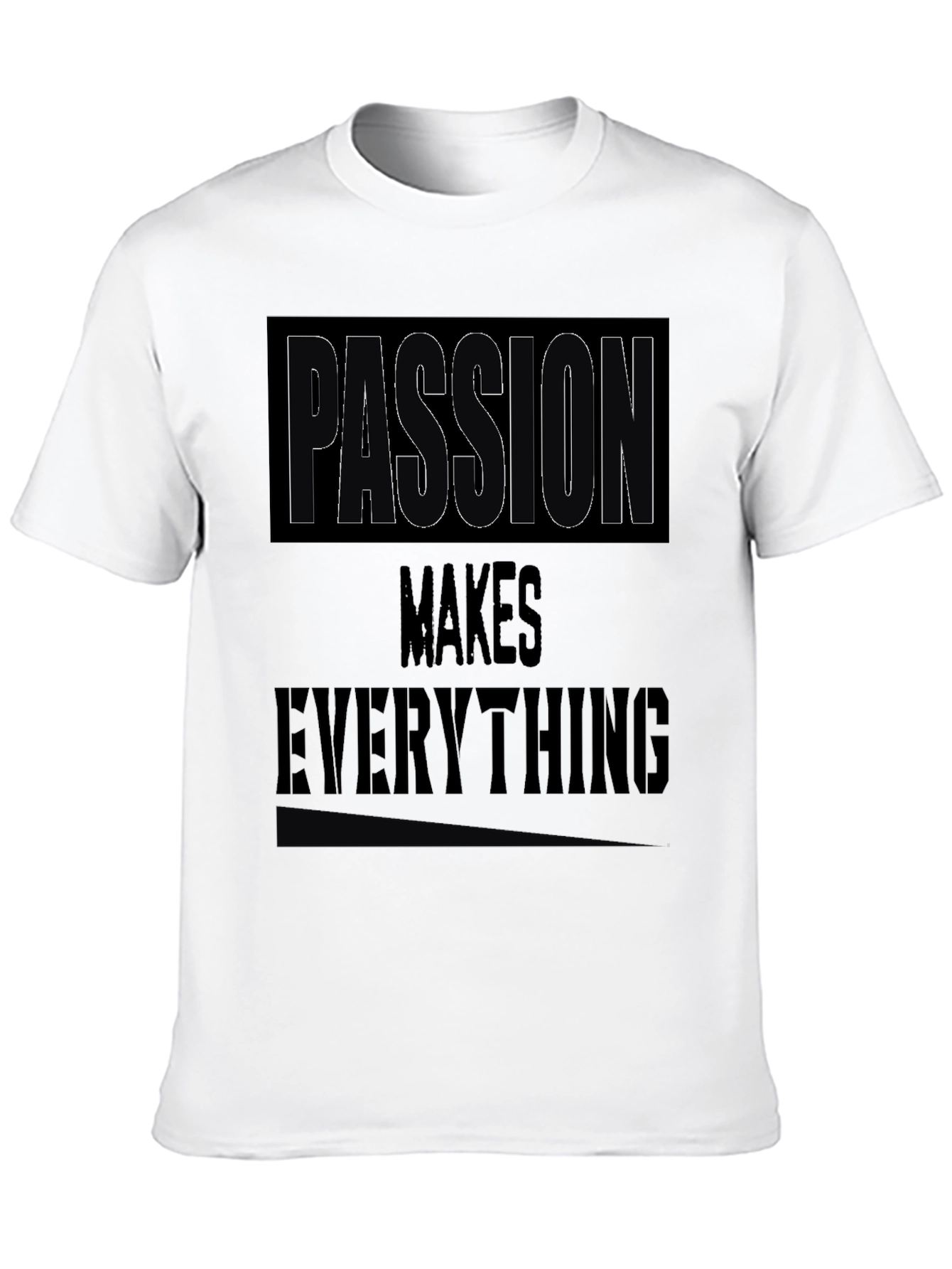 Black Passion Makes Everything Black Graphic Tee view 10