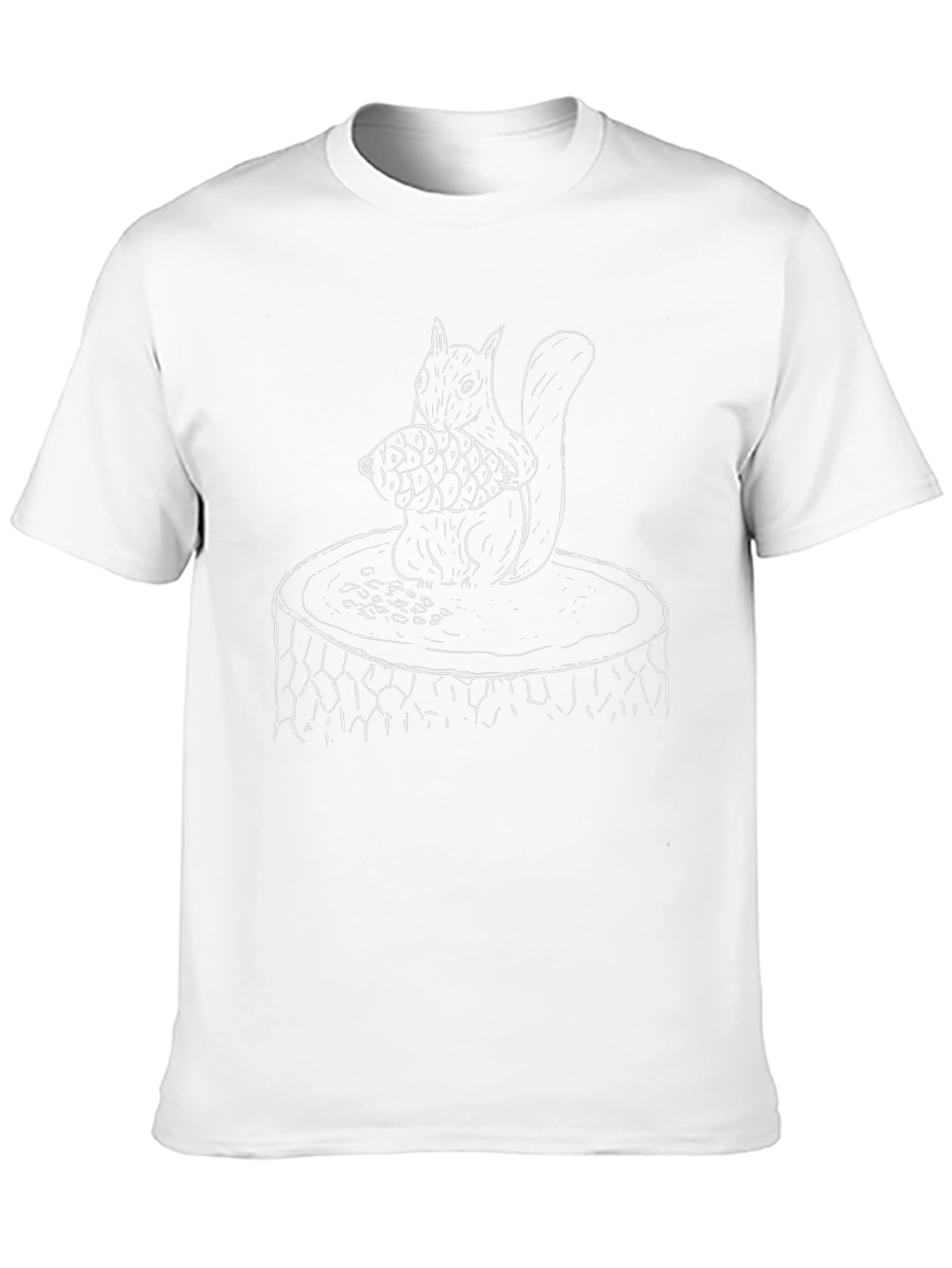 Black Squirrel Fish Graphic Tee - Unisex Black T-Shirt view 10