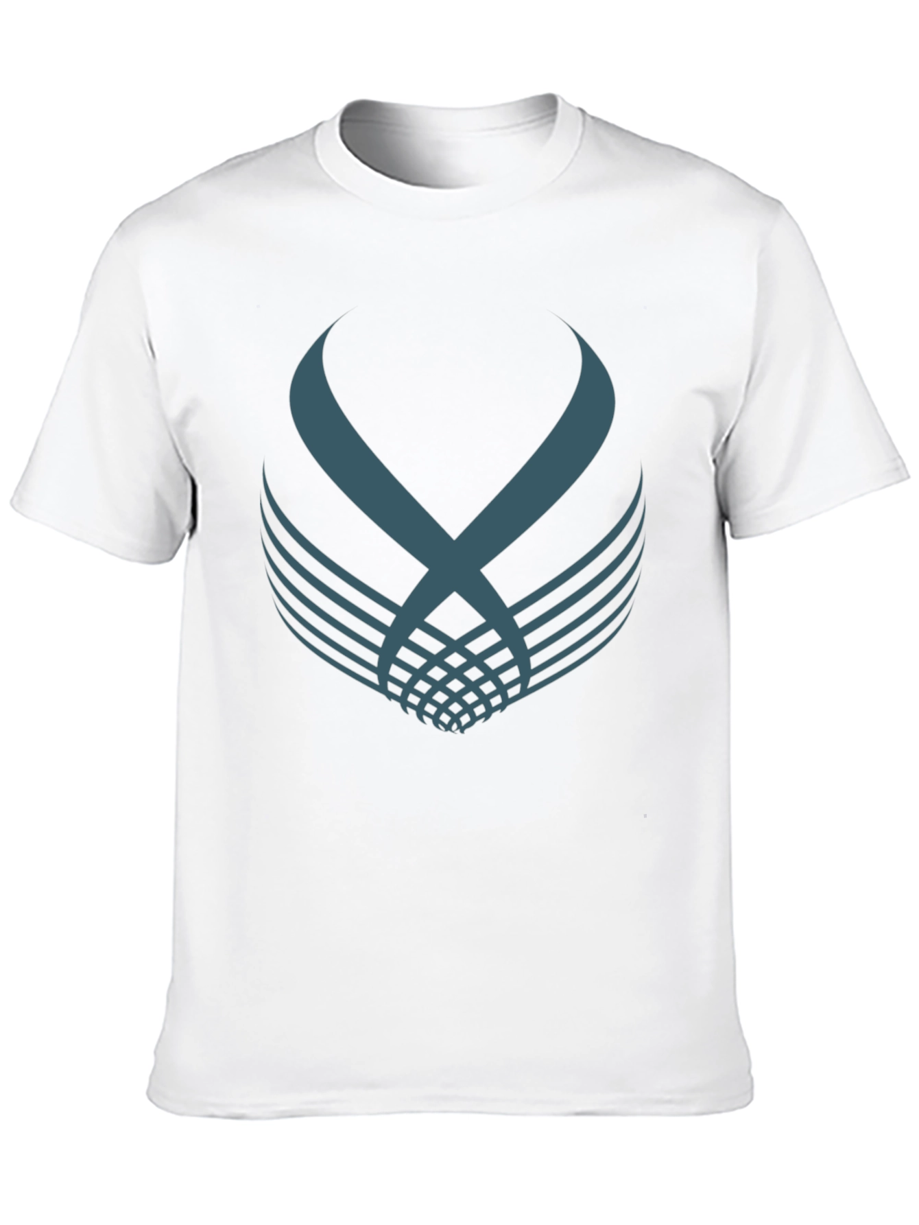 Black Abstract Graphic Print Crew Neck T-Shirt view 10