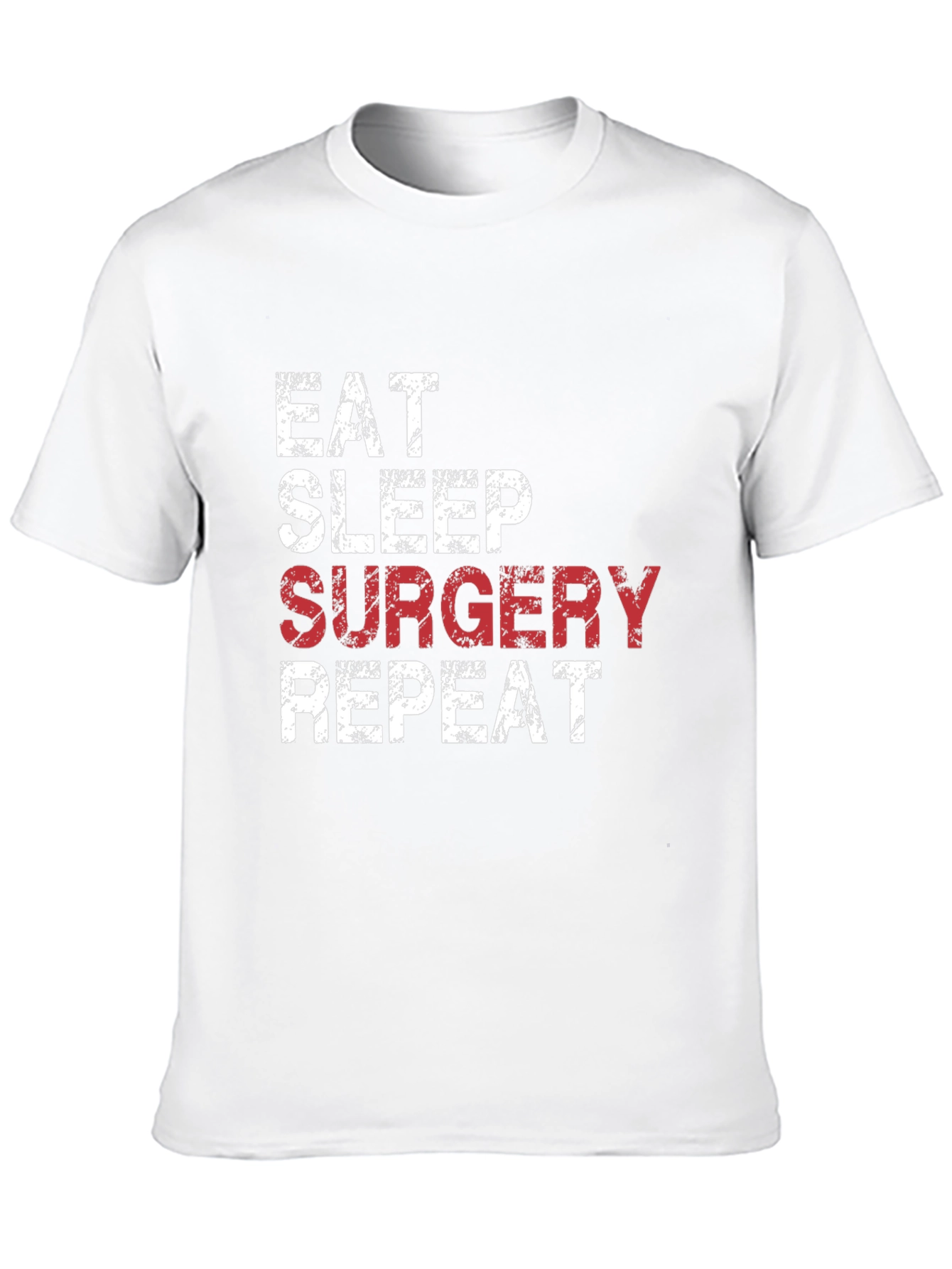 Black Eat Sleep Surgery Repeat Black T-Shirt view 10