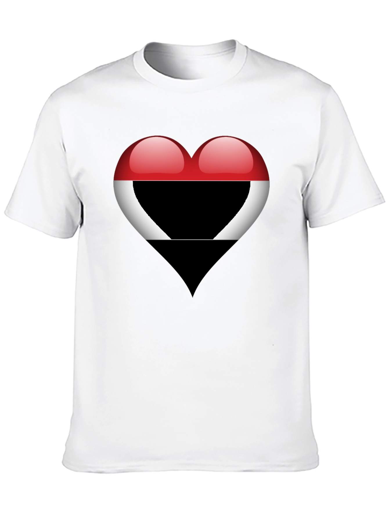 Heart Yemen Flag T-Shirt - Stylish Graphic Tee - 10
