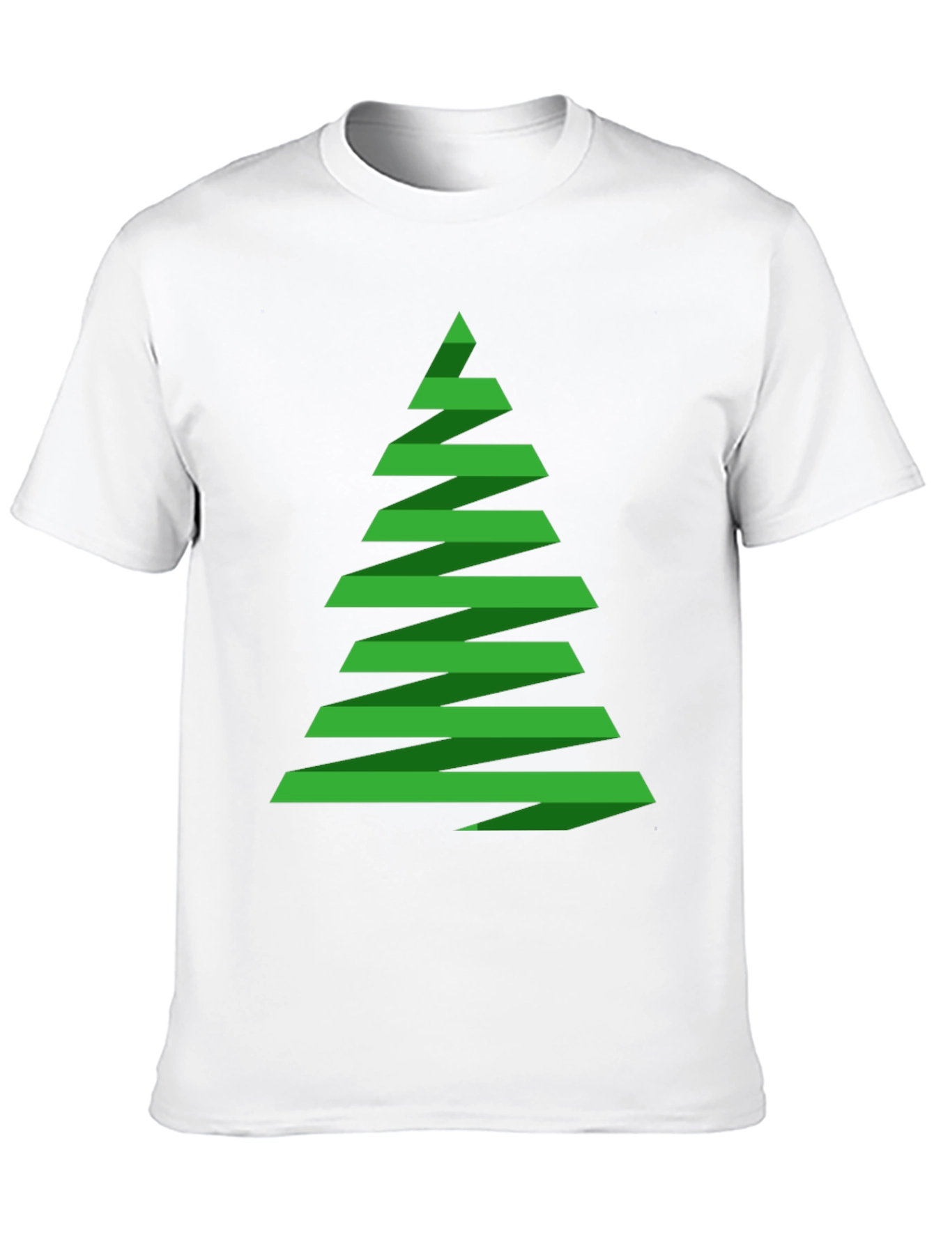 Black Abstract Christmas Tree Graphic Tee - Holiday Shirt view 10