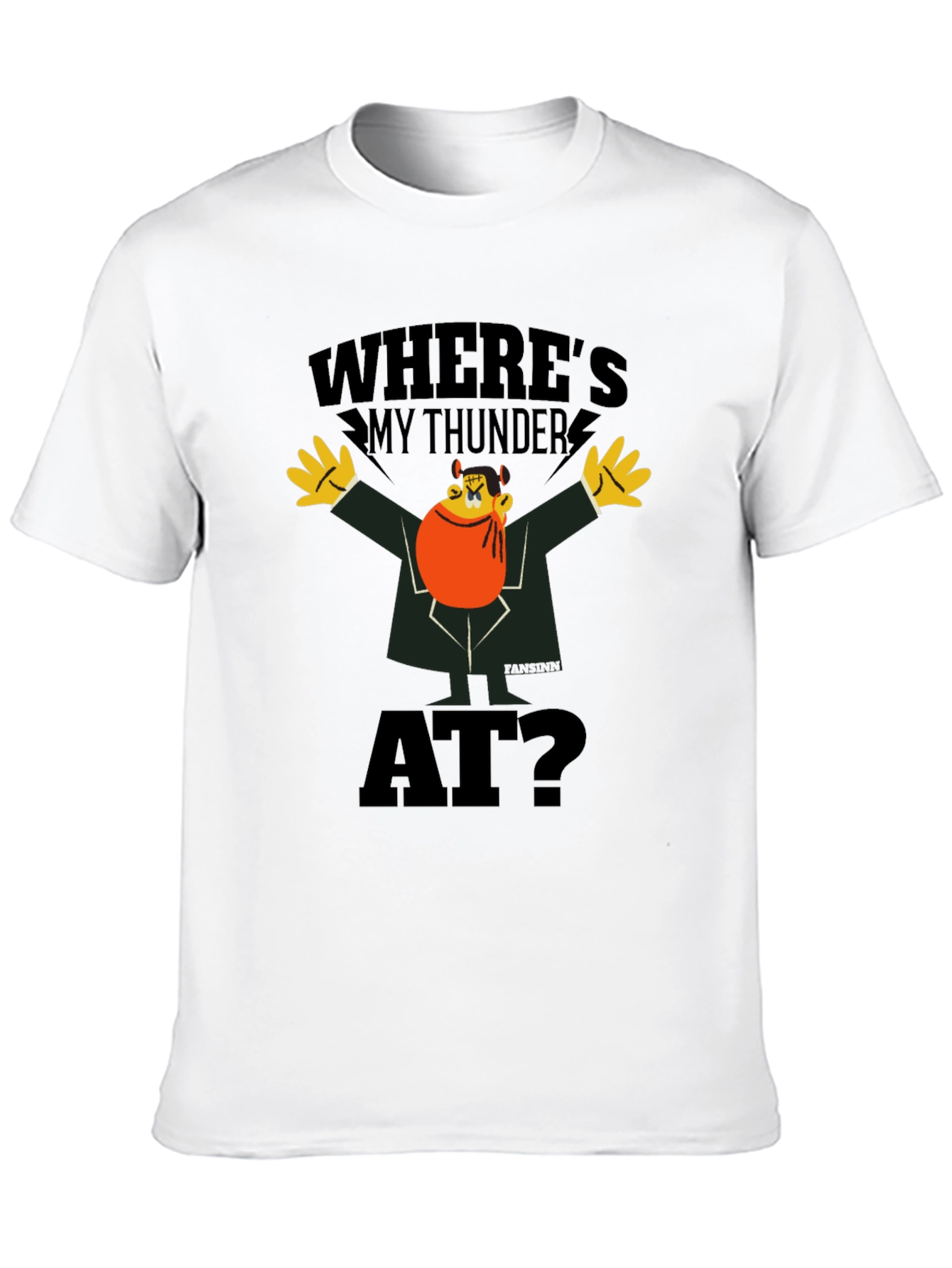 Black Where's My Thunder At? Black Graphic Tee view 10