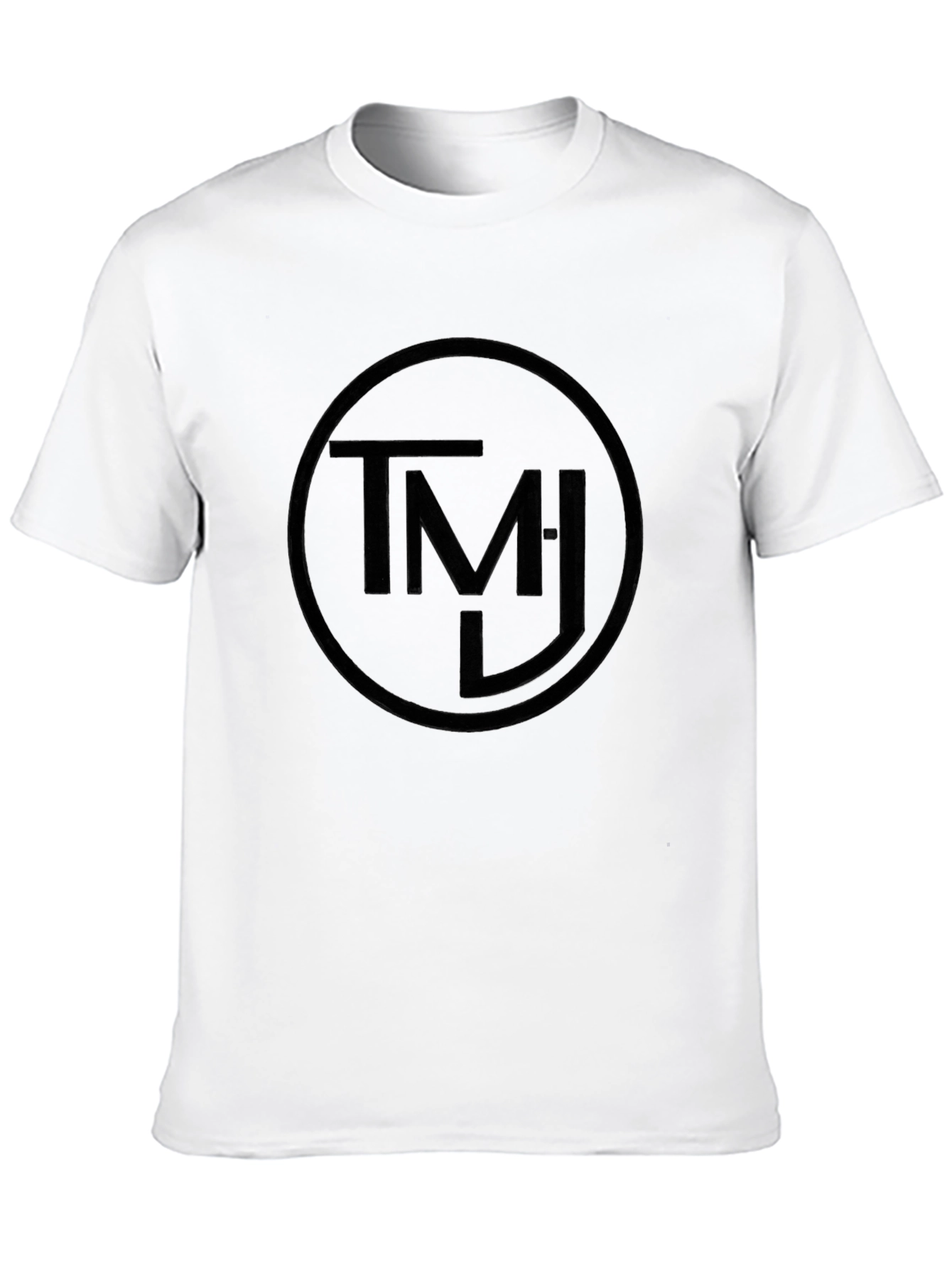 Black Black TMJ Circle Graphic Tee - Soft Cotton Blend view 10