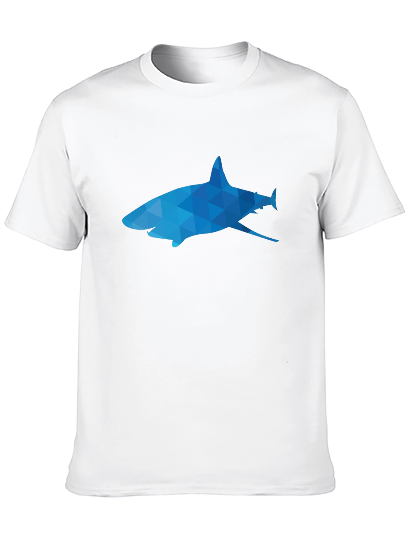 Black Geometric Shark Graphic Tee - Black view 10