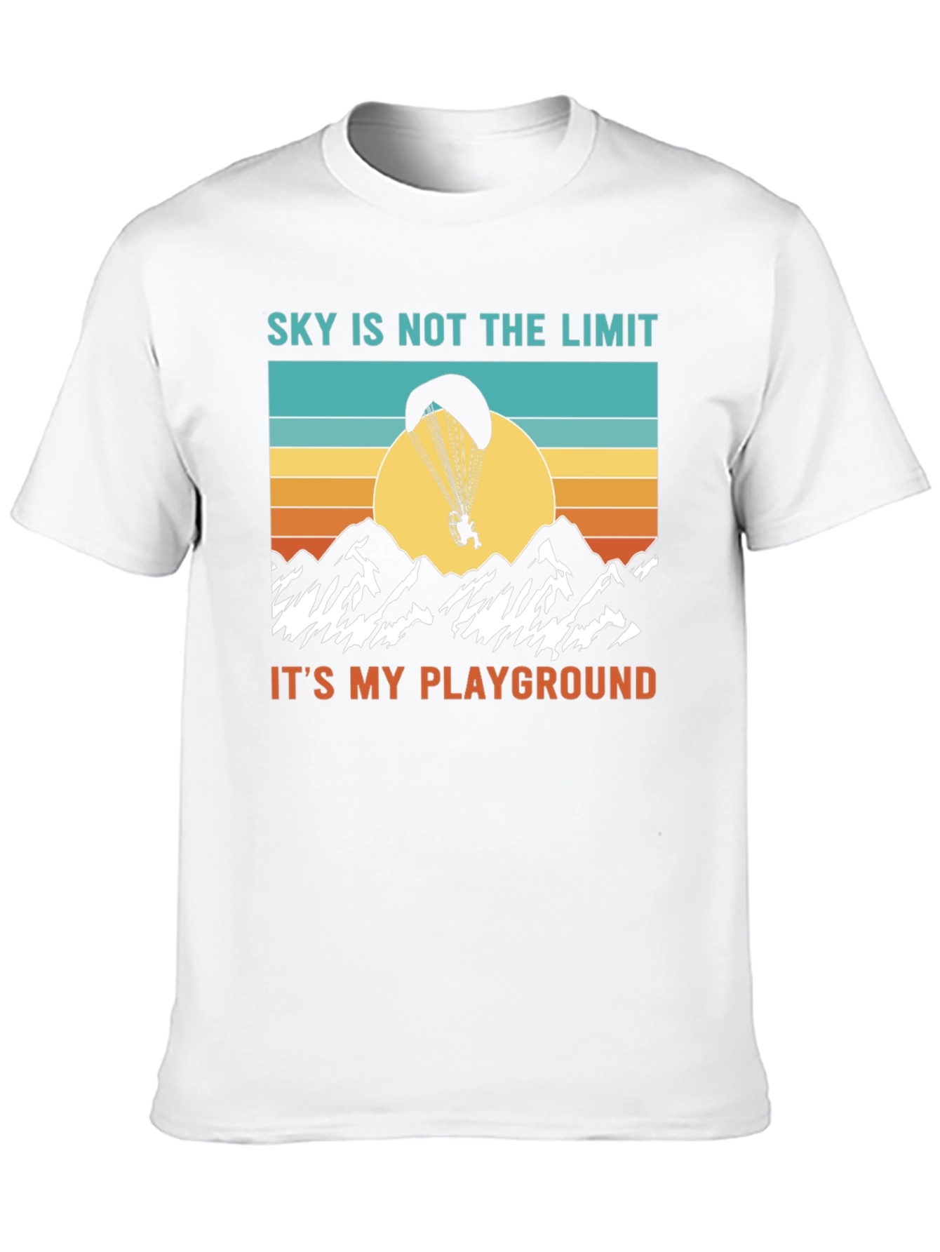 Black Sky is Not the Limit T-Shirt - Paragliding Tee view 10