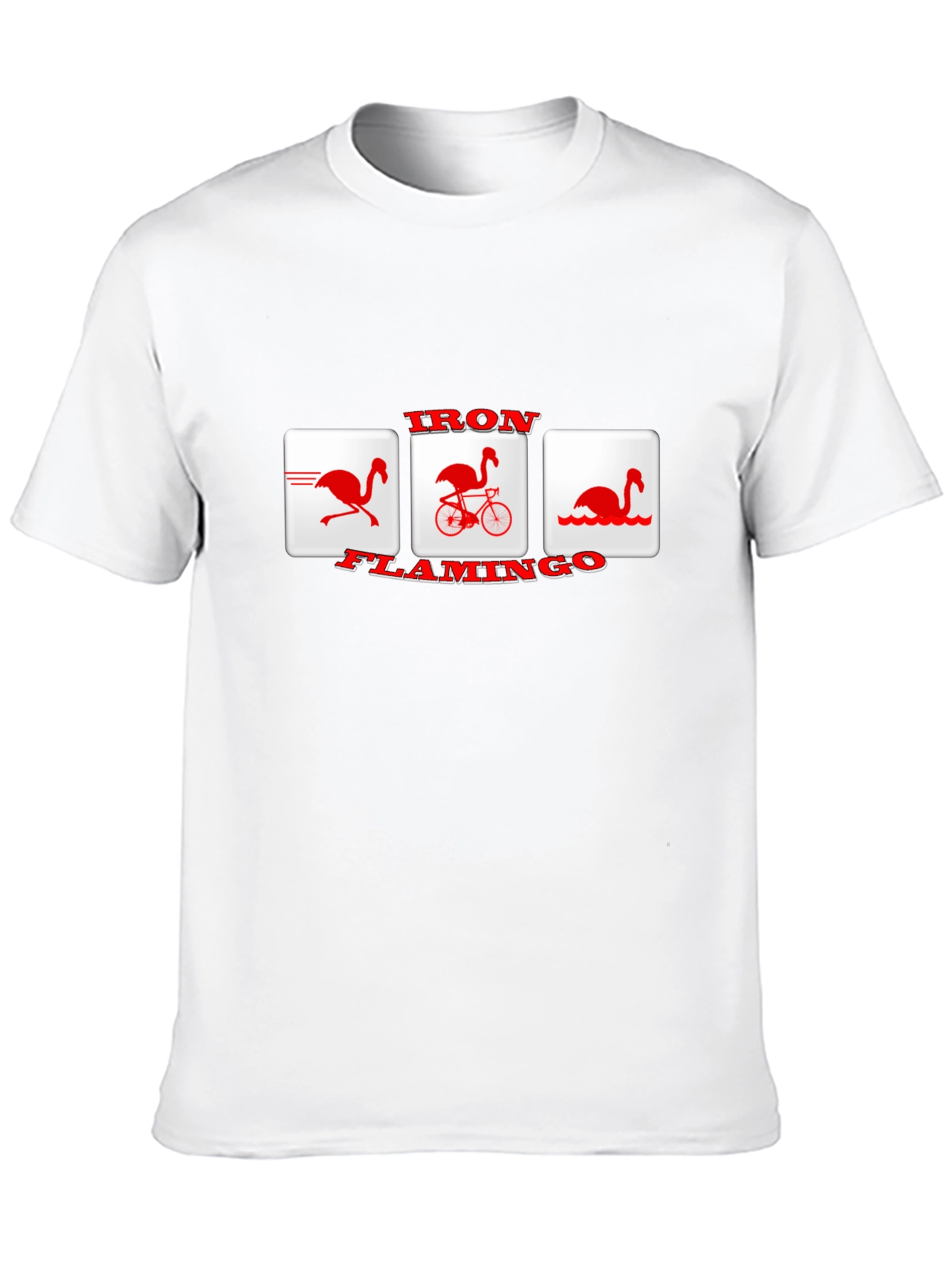 Black Iron Flamingo T-Shirt - Unique Graphic Tee view 10