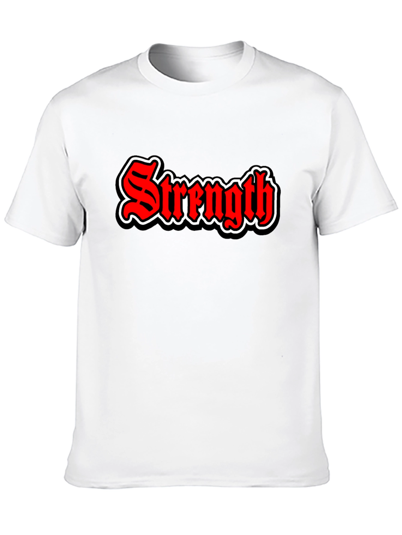 Black Strength Graphic Tee - Bold Red & Black view 10