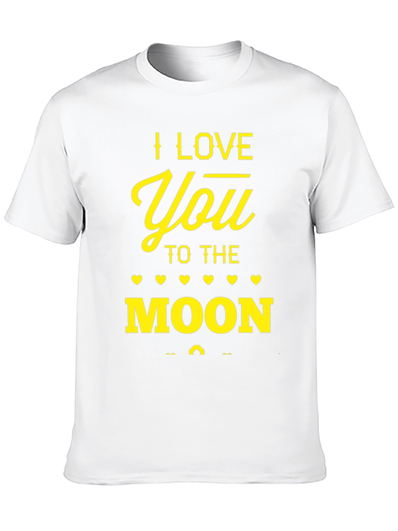 Black I Love You to the Moon T-Shirt - Men's Graphic Tee view 10