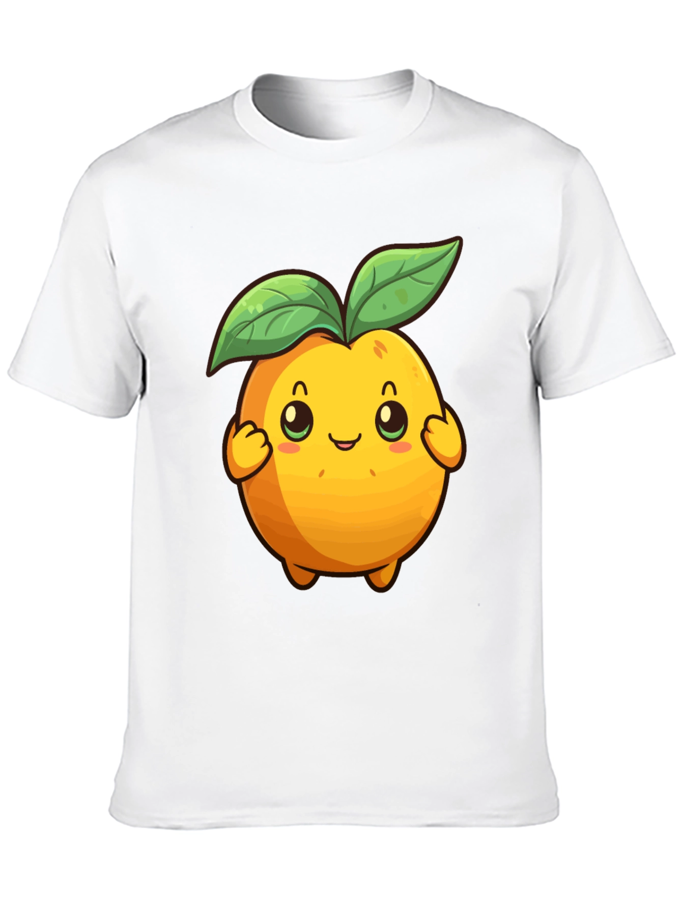 Black Cute Cartoon Fruit Graphic Tee - Black view 10