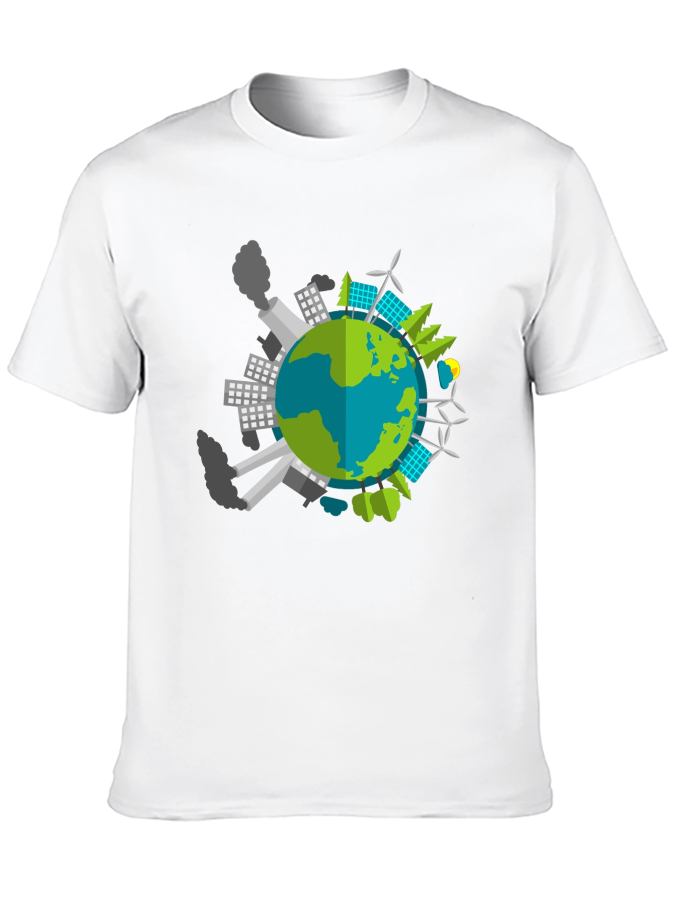Black Eco Earth Graphic T-Shirt - Black view 10