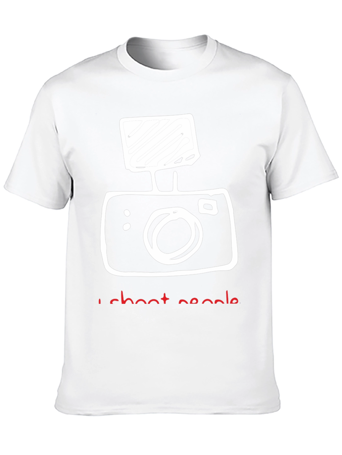 Black I Shoot People Camera Graphic T-Shirt view 10