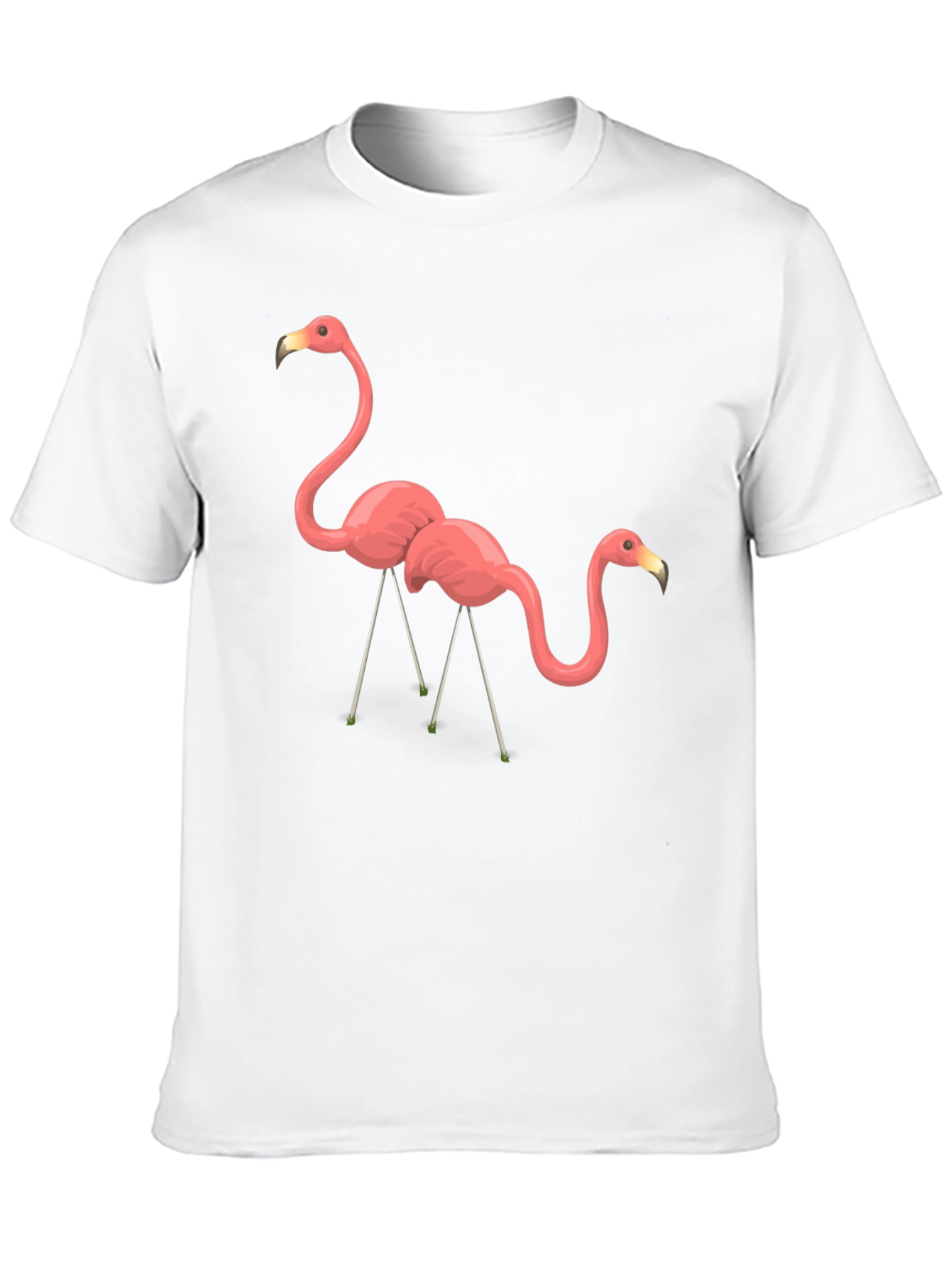 Black Flamingo Graphic Tee - Black Cotton T-Shirt view 10