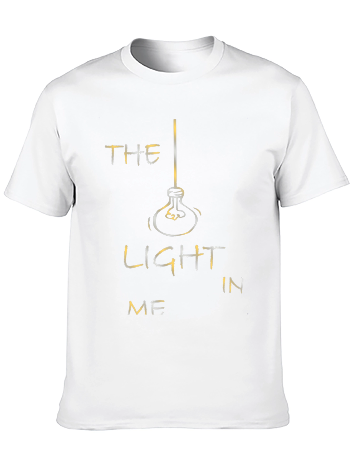 Black The Light in Me Graphic Tee - Black Cotton Blend view 10