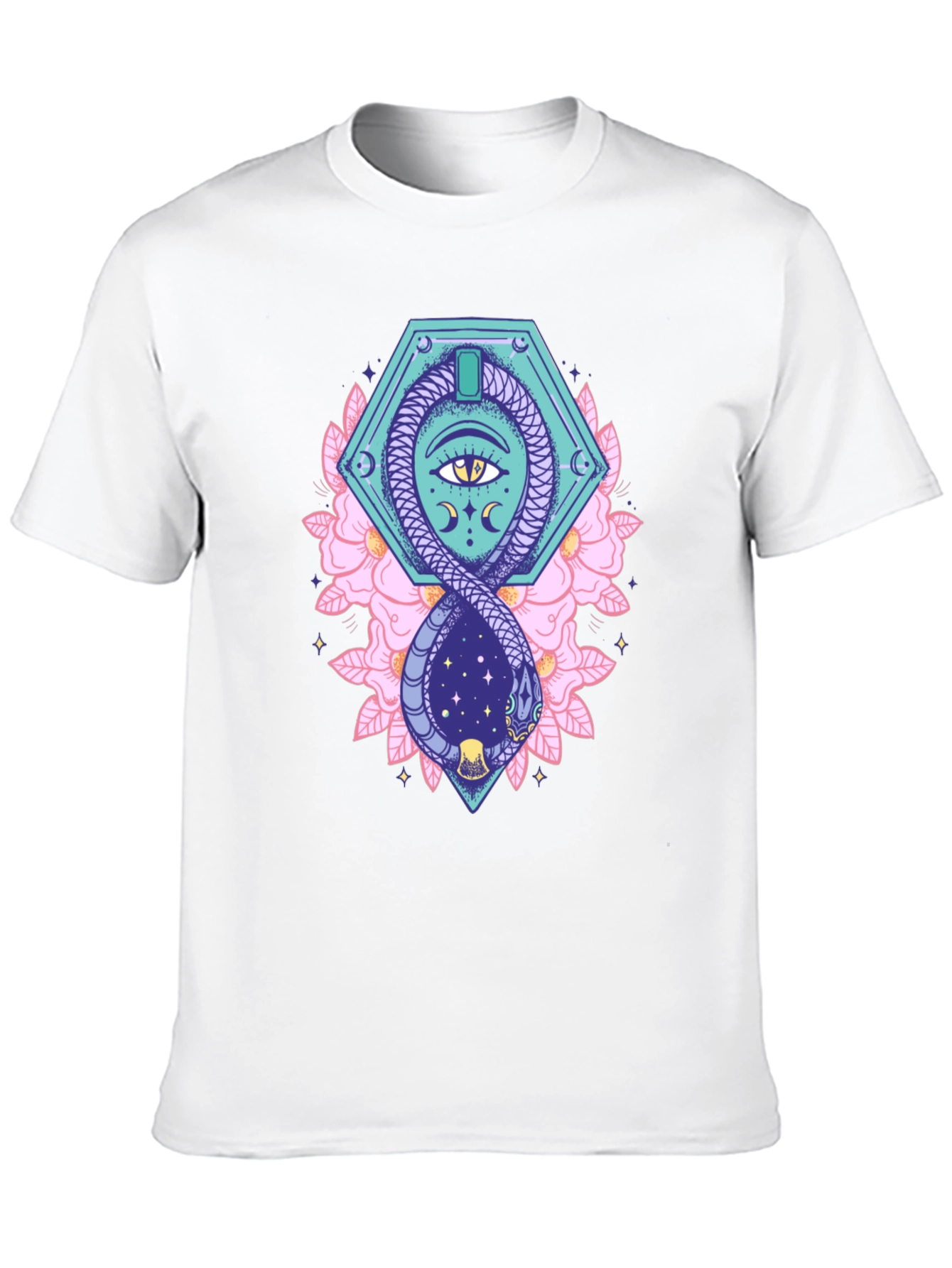 Black Mystic Snake Eye Graphic Tee view 10