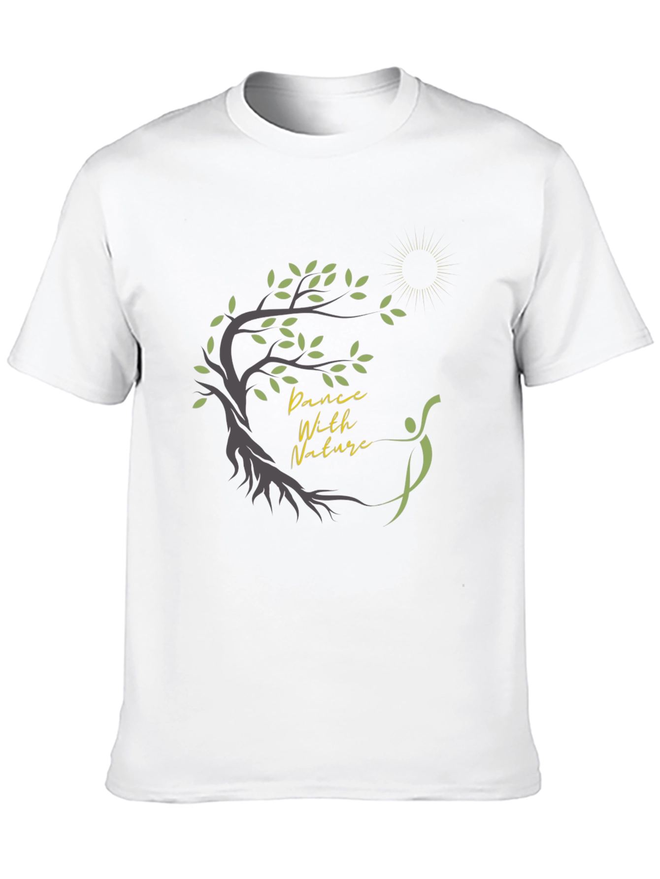 Black Dance with Nature Graphic T-Shirt view 10