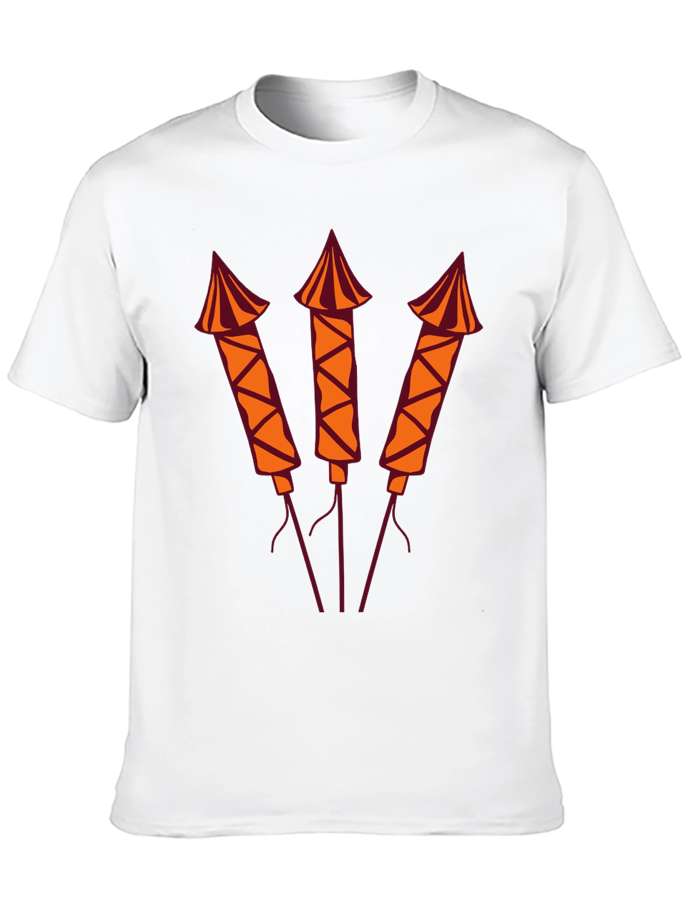 Black Firecracker Graphic Tee - Black Crew Neck T-Shirt view 10