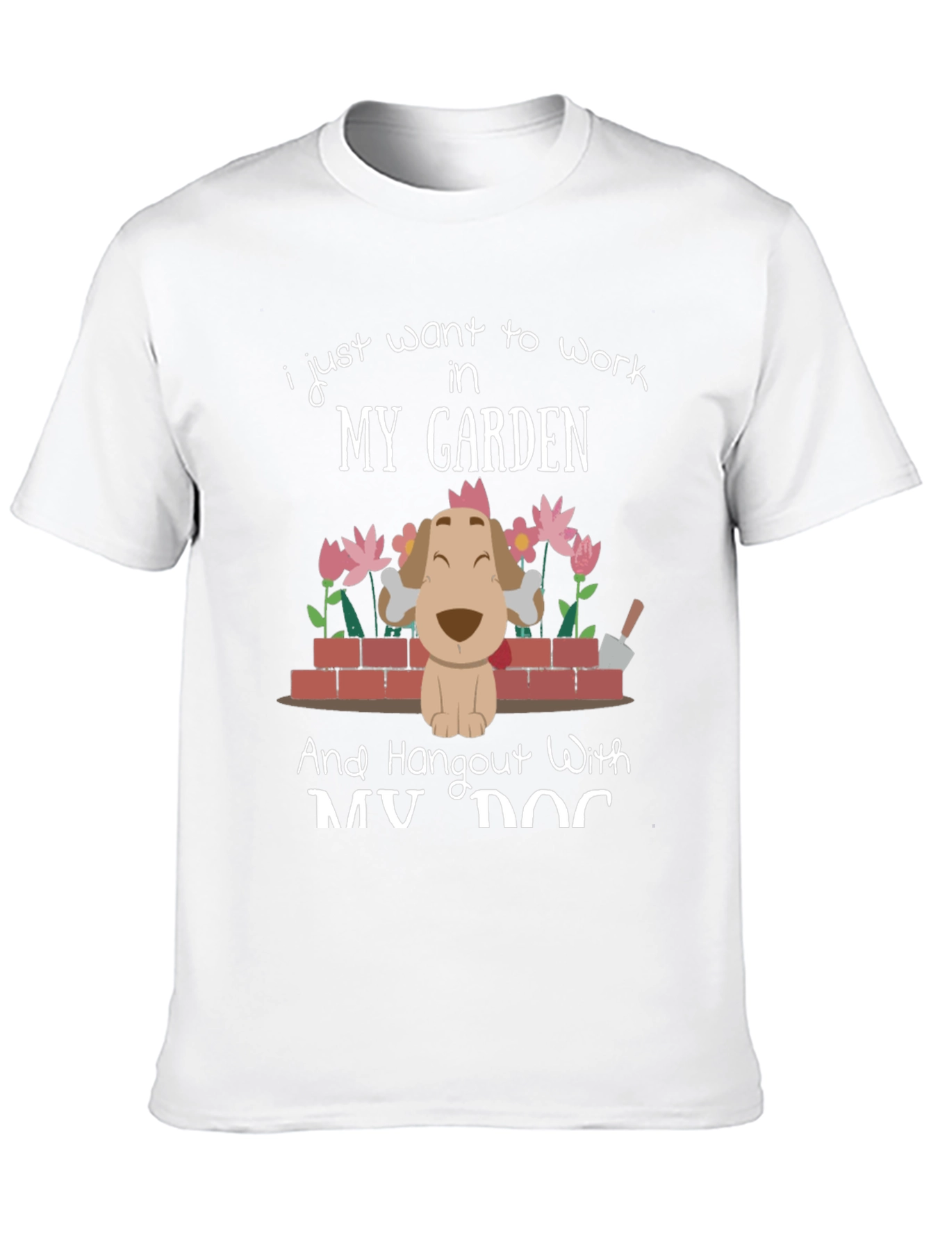Black Garden & Dog T-Shirt view 10