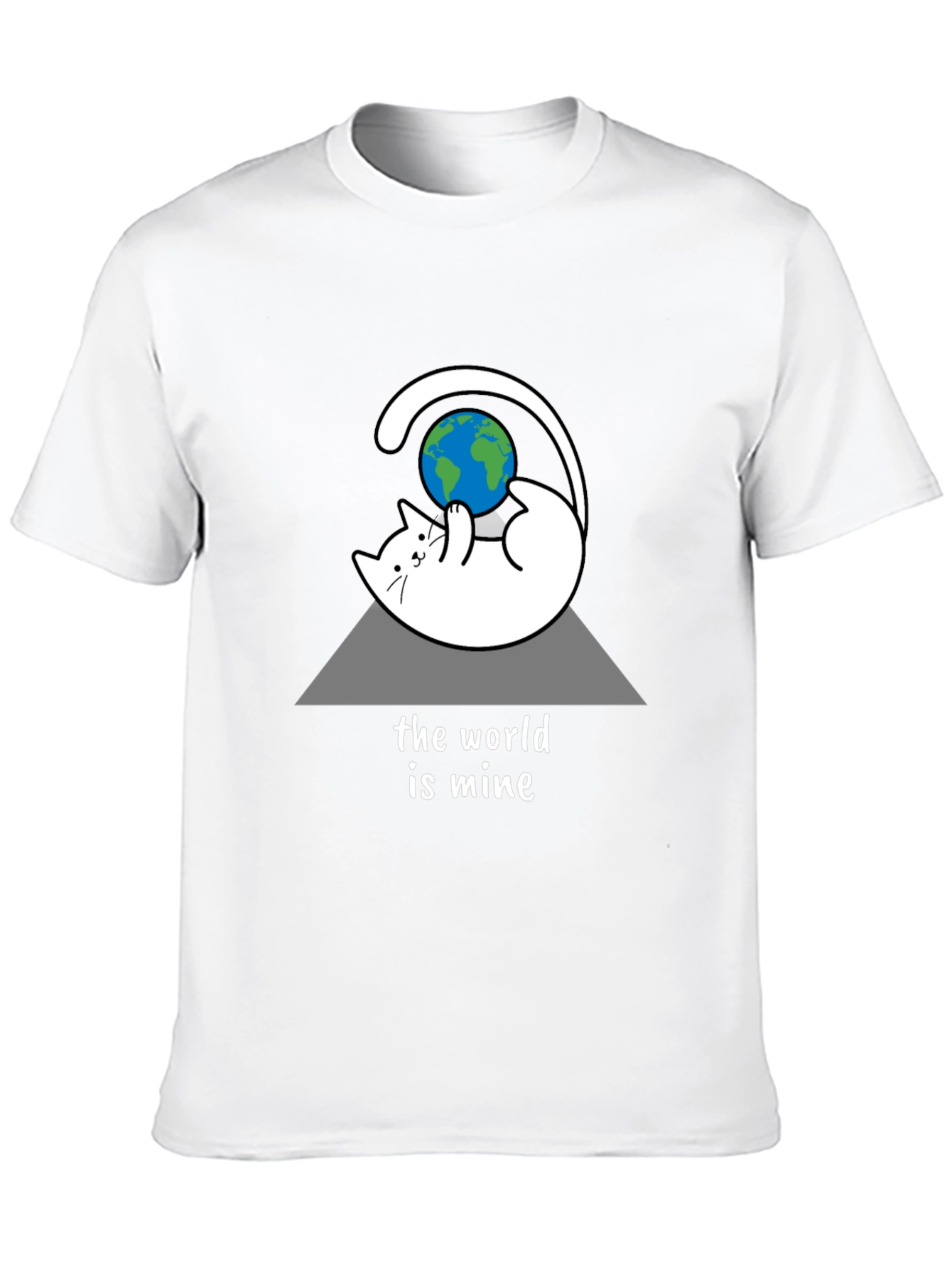 Black The World Is Mine Cat Graphic Tee - Black view 10