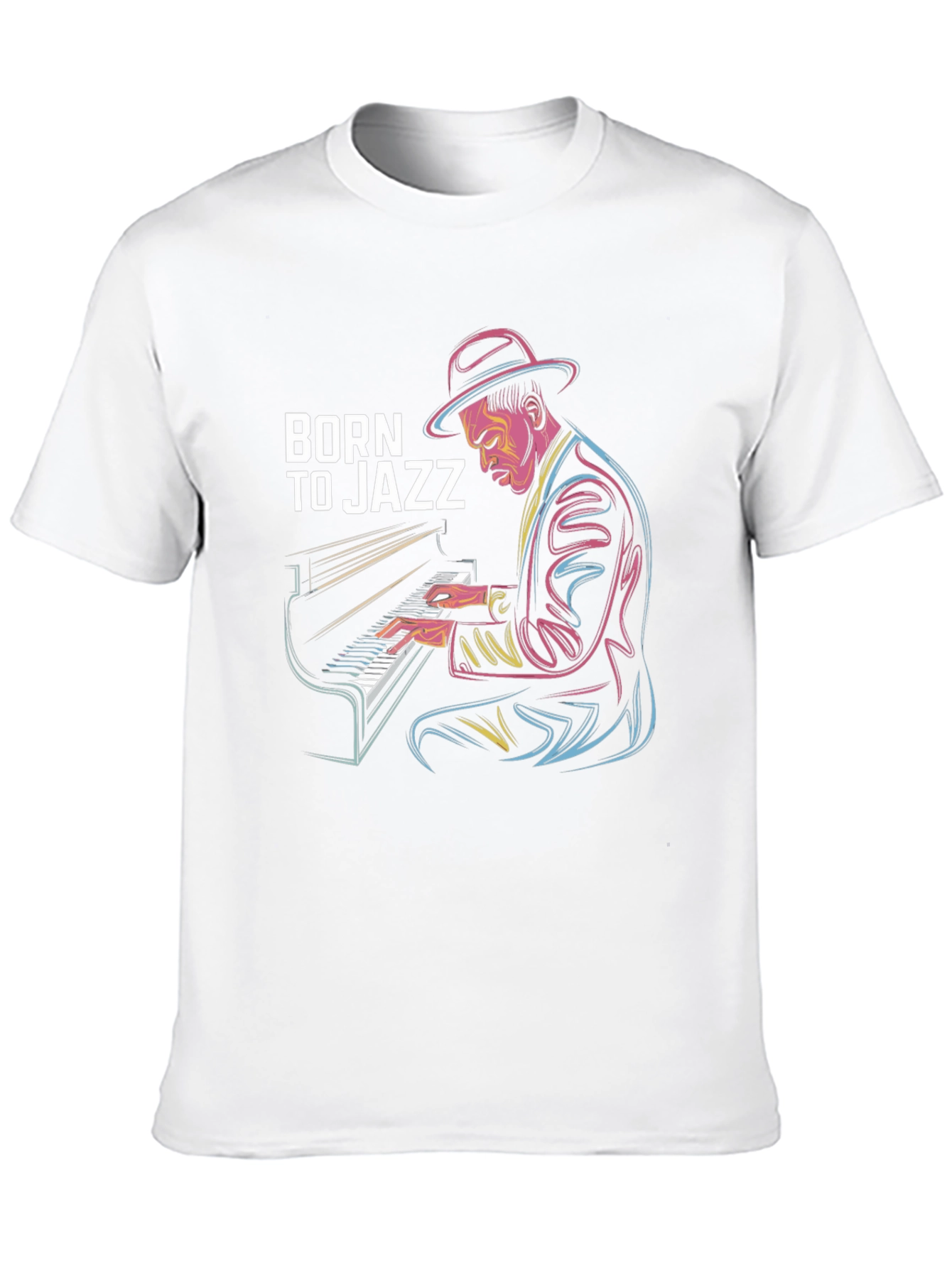 Black Born To Jazz Graphic Tee view 10