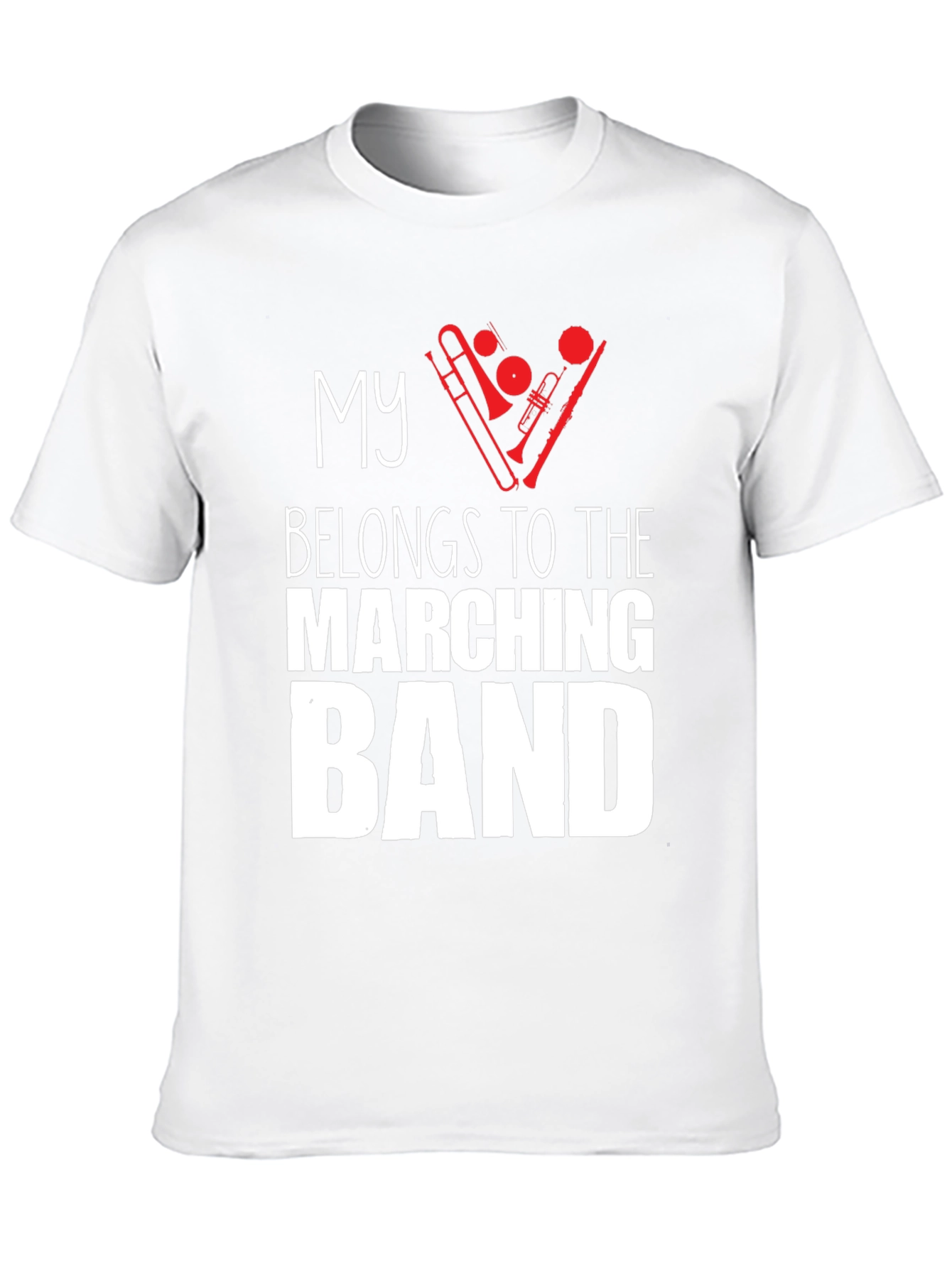 Black Marching Band T-Shirt - Black Music Lover Tee view 10