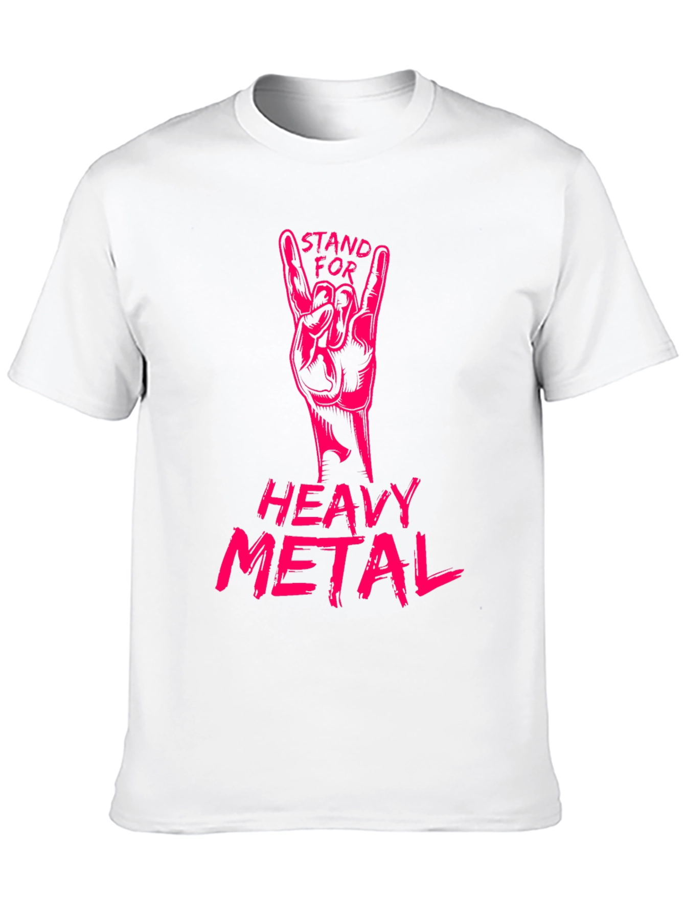 Black Stand for Heavy Metal Graphic T-Shirt view 10