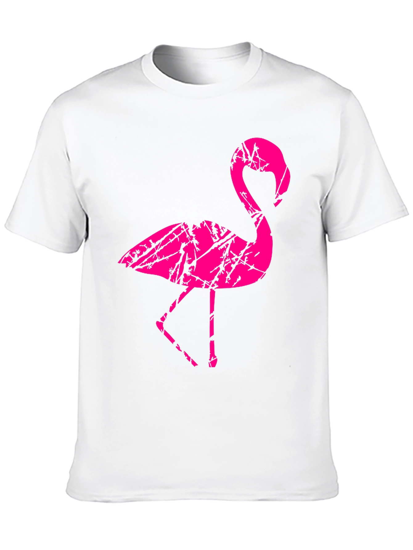 Black Men's Black Flamingo Graphic T-Shirt view 10