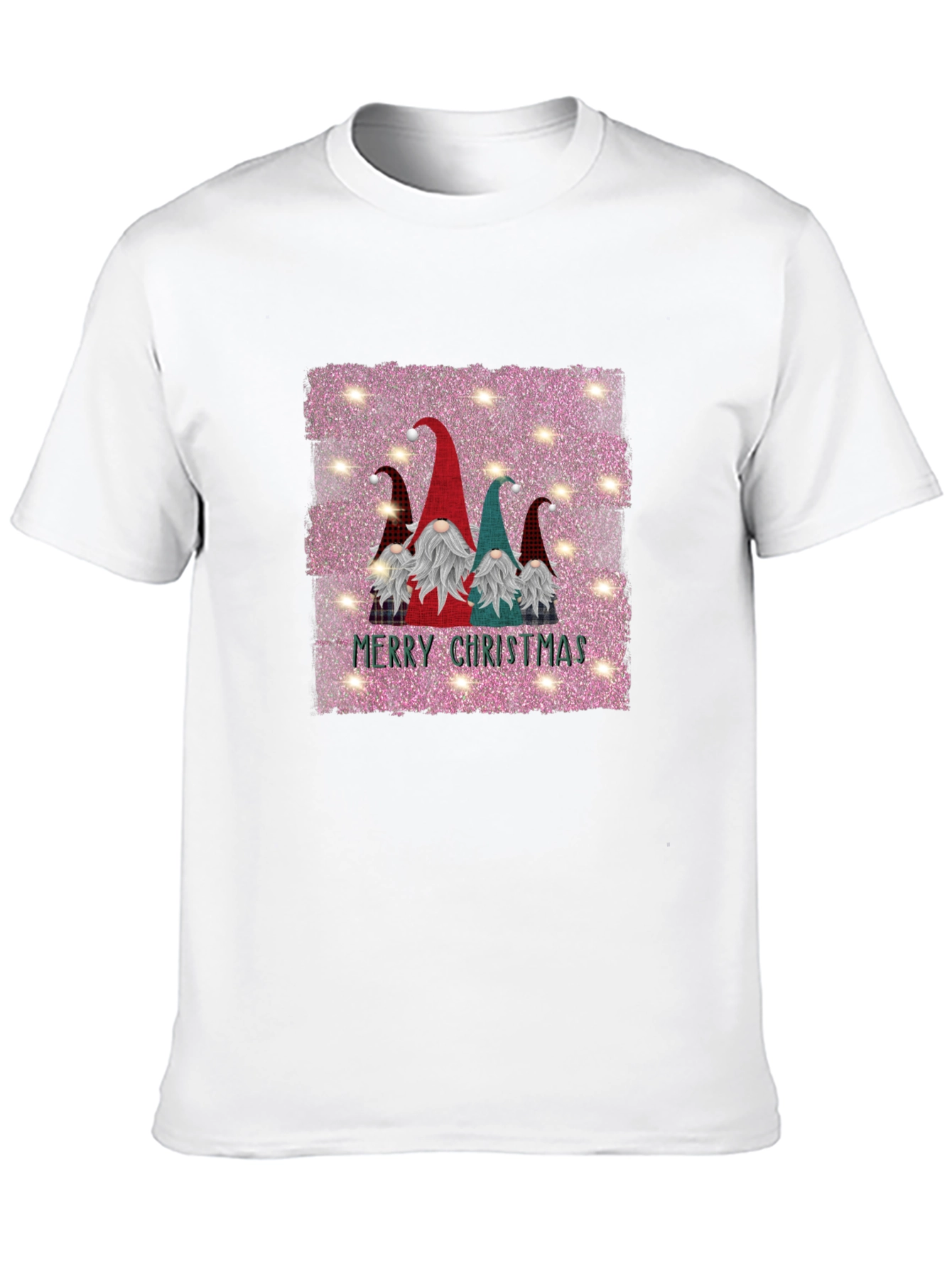Gnome Merry Christmas Black T-Shirt - 10