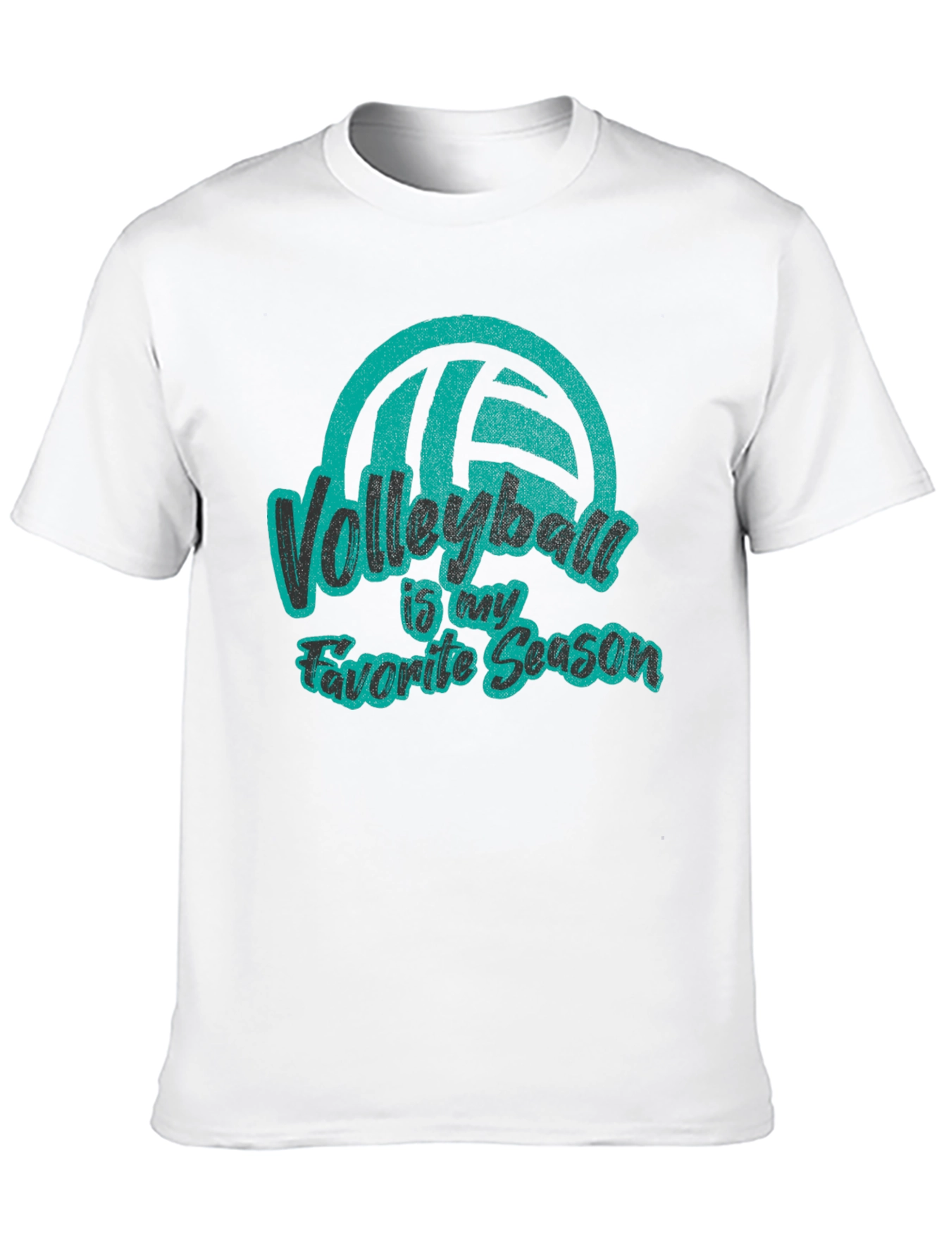 Black Volleyball is My Favorite Season Black T-Shirt view 10