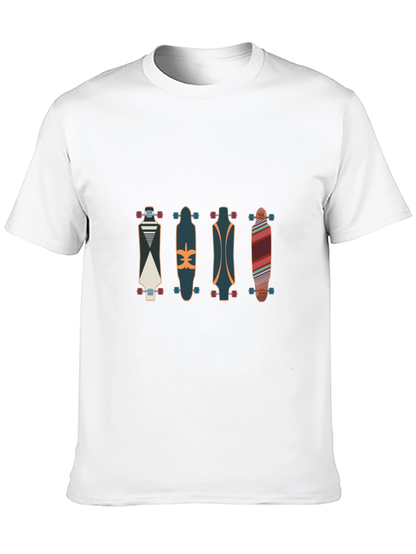 Black Skateboard T-Shirt - Cool Graphic Tee view 10