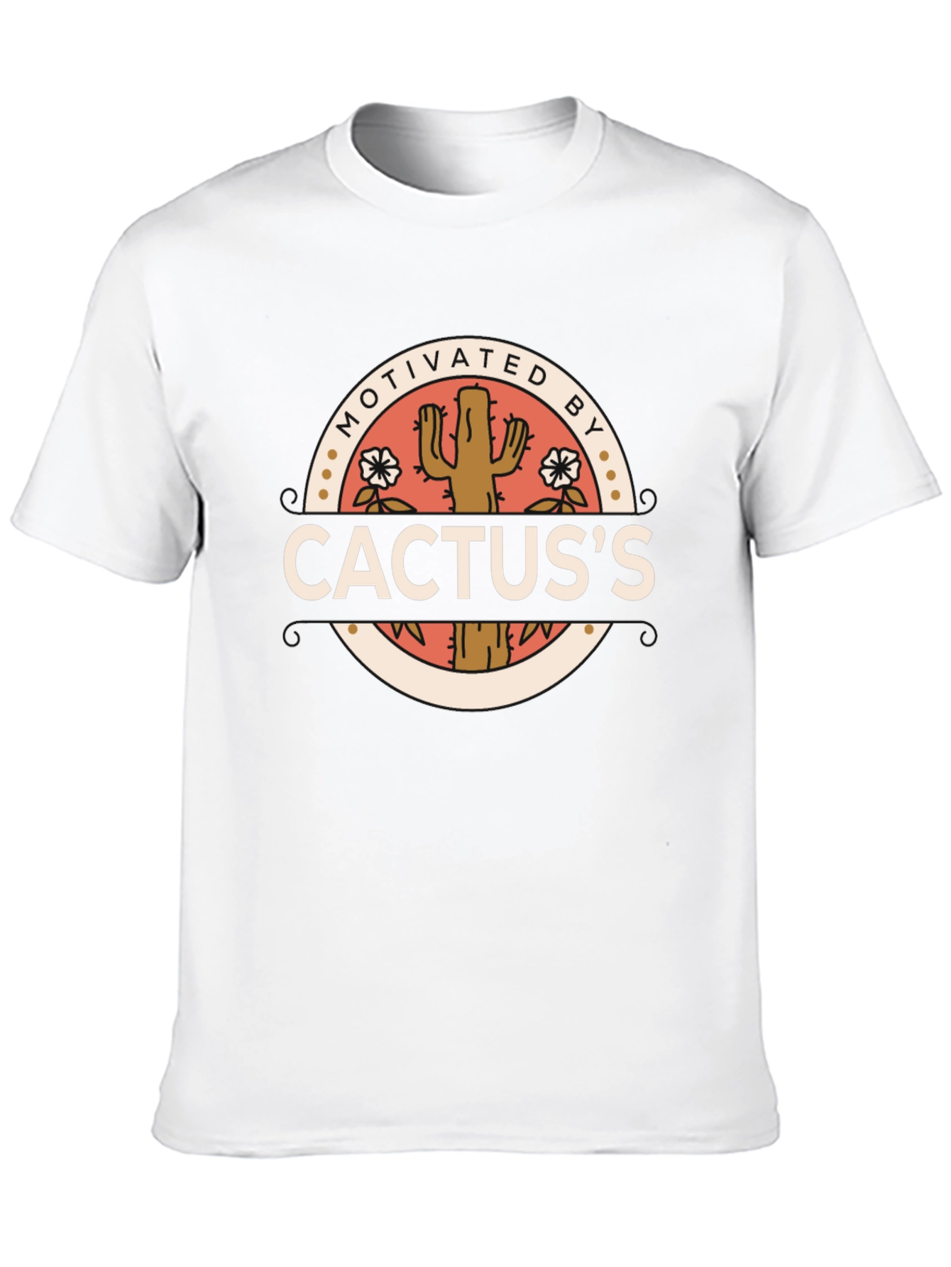 Black Motivated By Cactus Graphic Tee - Black view 10