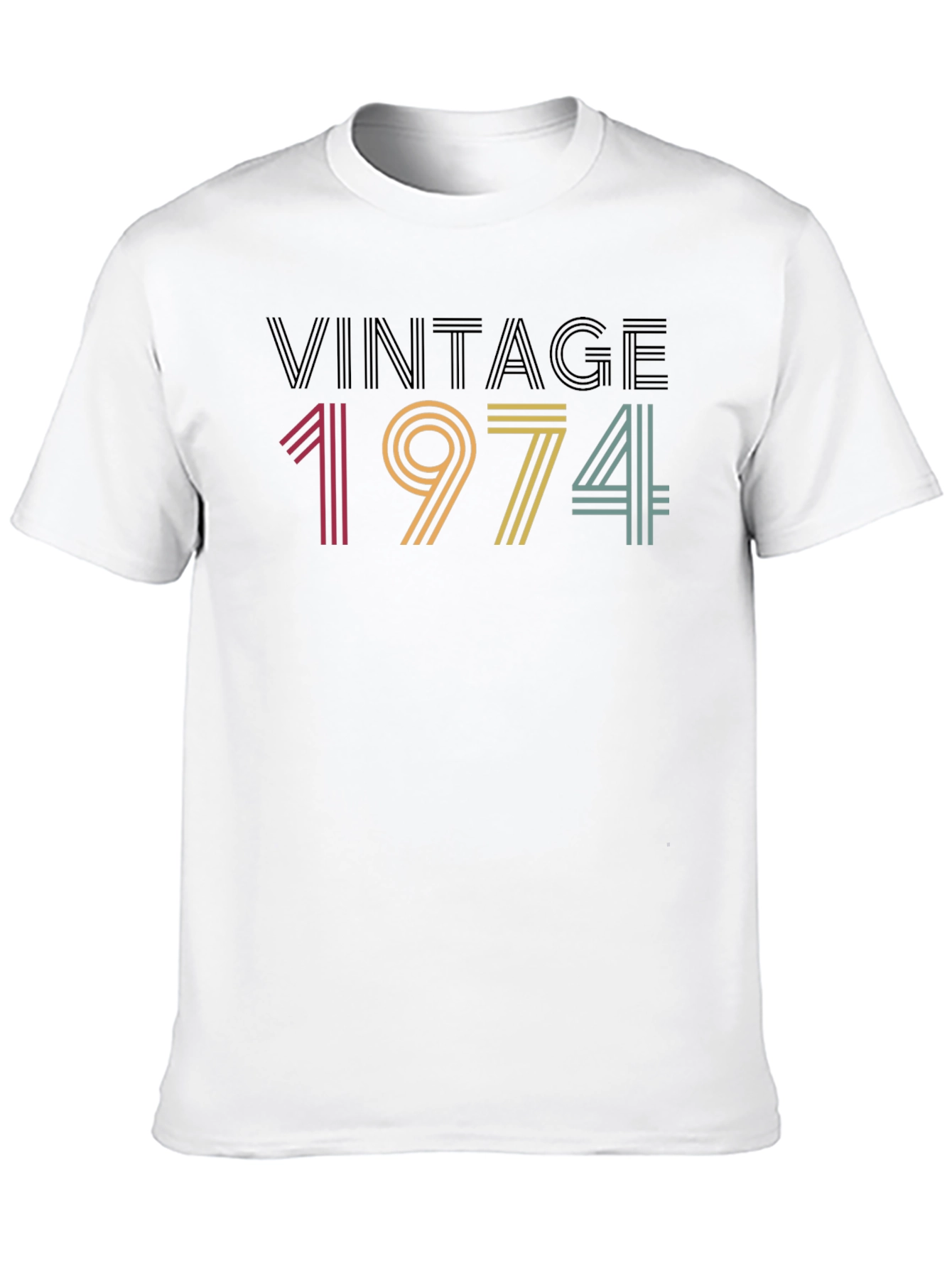 Black Vintage 1974 Graphic Tee - Retro Style view 10