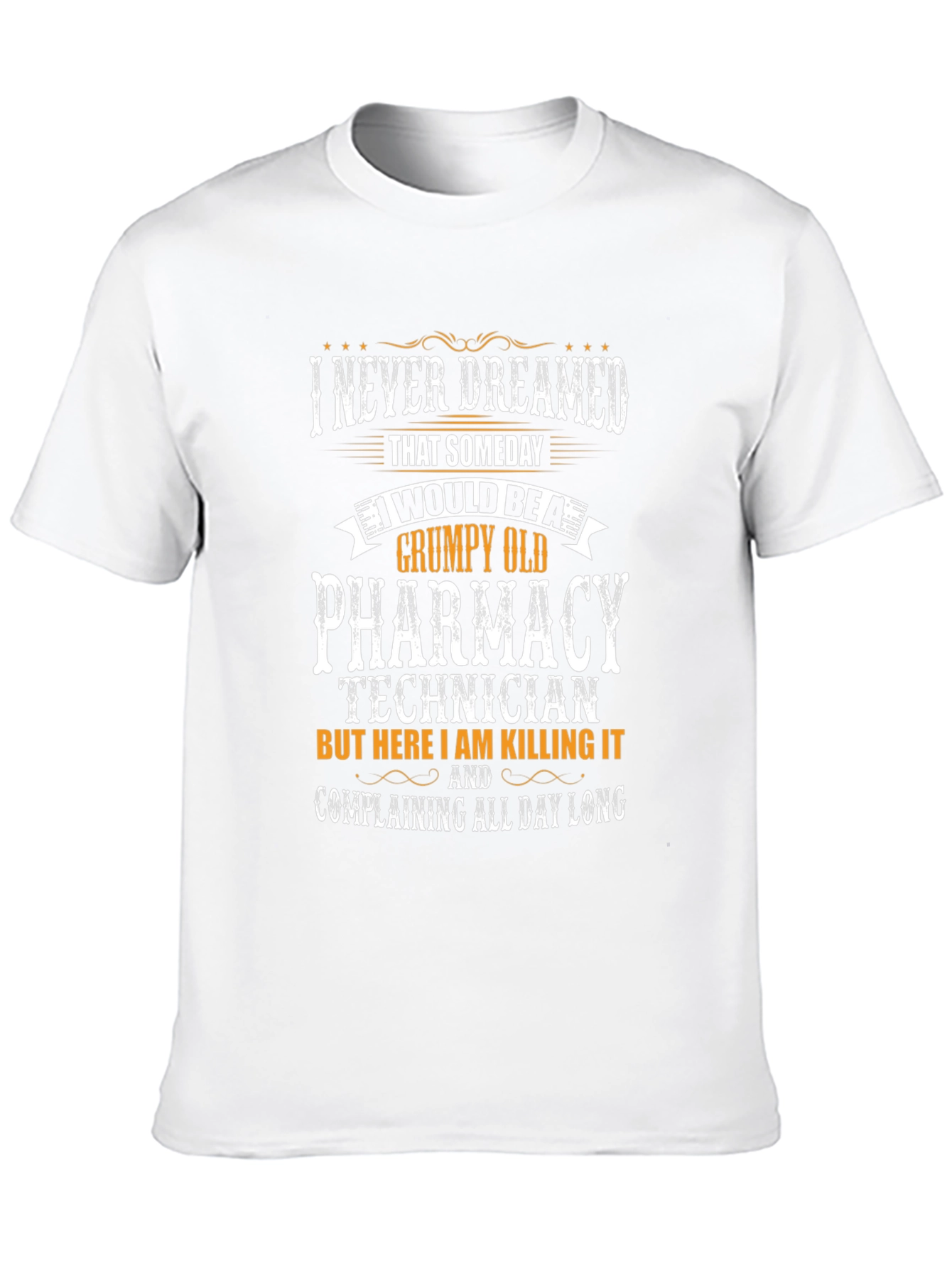 Black Grumpy Old Pharmacy Technician T-Shirt view 10