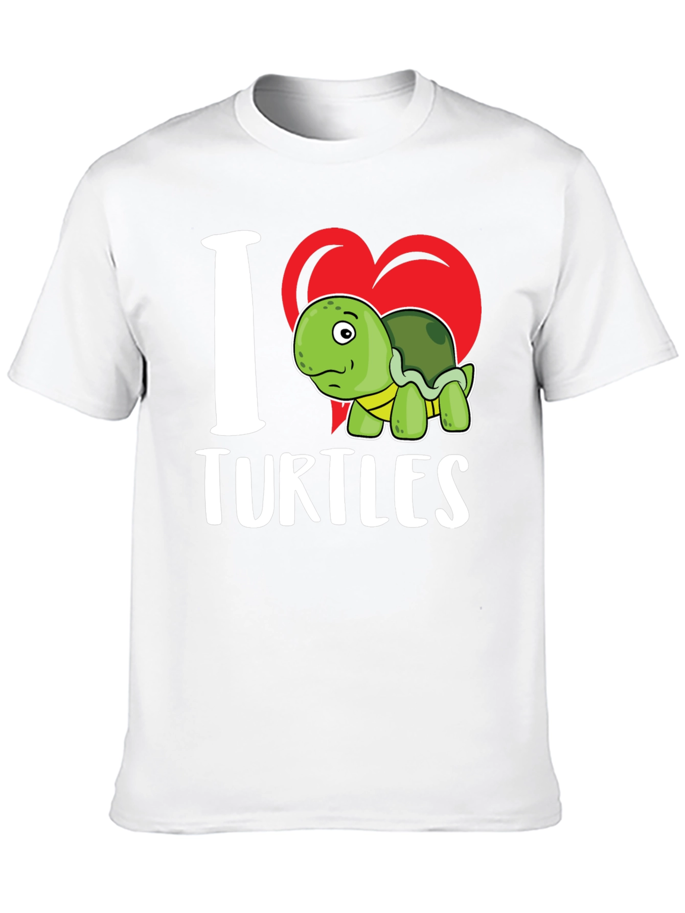 Black I Heart Turtles Graphic T-Shirt view 10