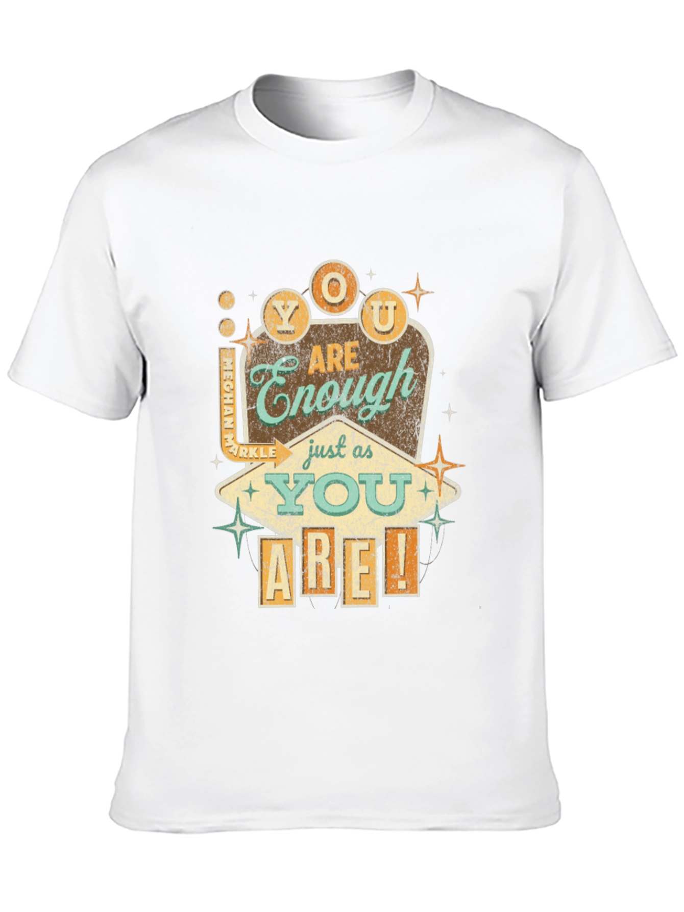 Black Retro You Are Enough Graphic Tee - Black view 10