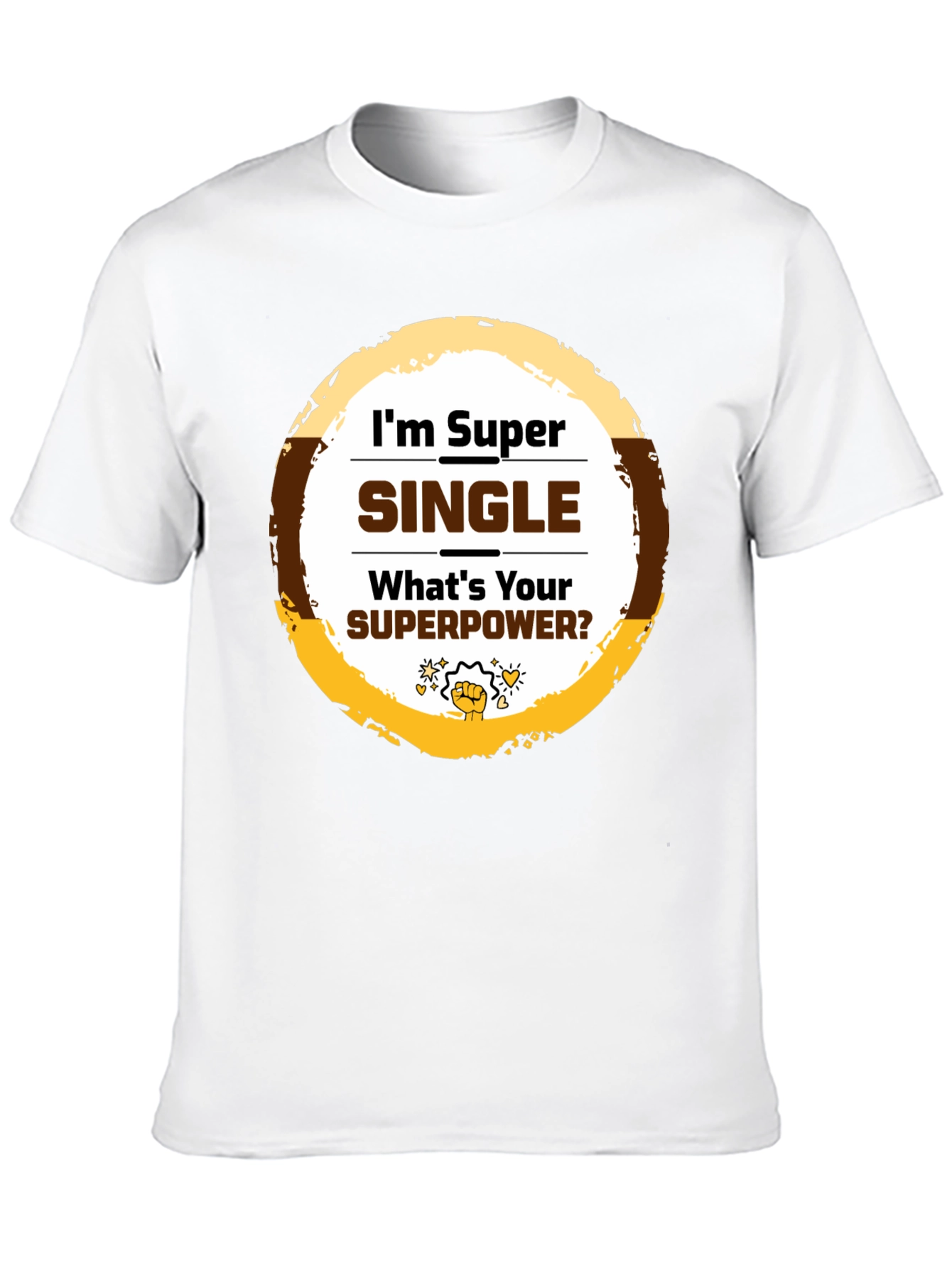 Black Super Single T-Shirt - Novelty Graphic Tee view 10