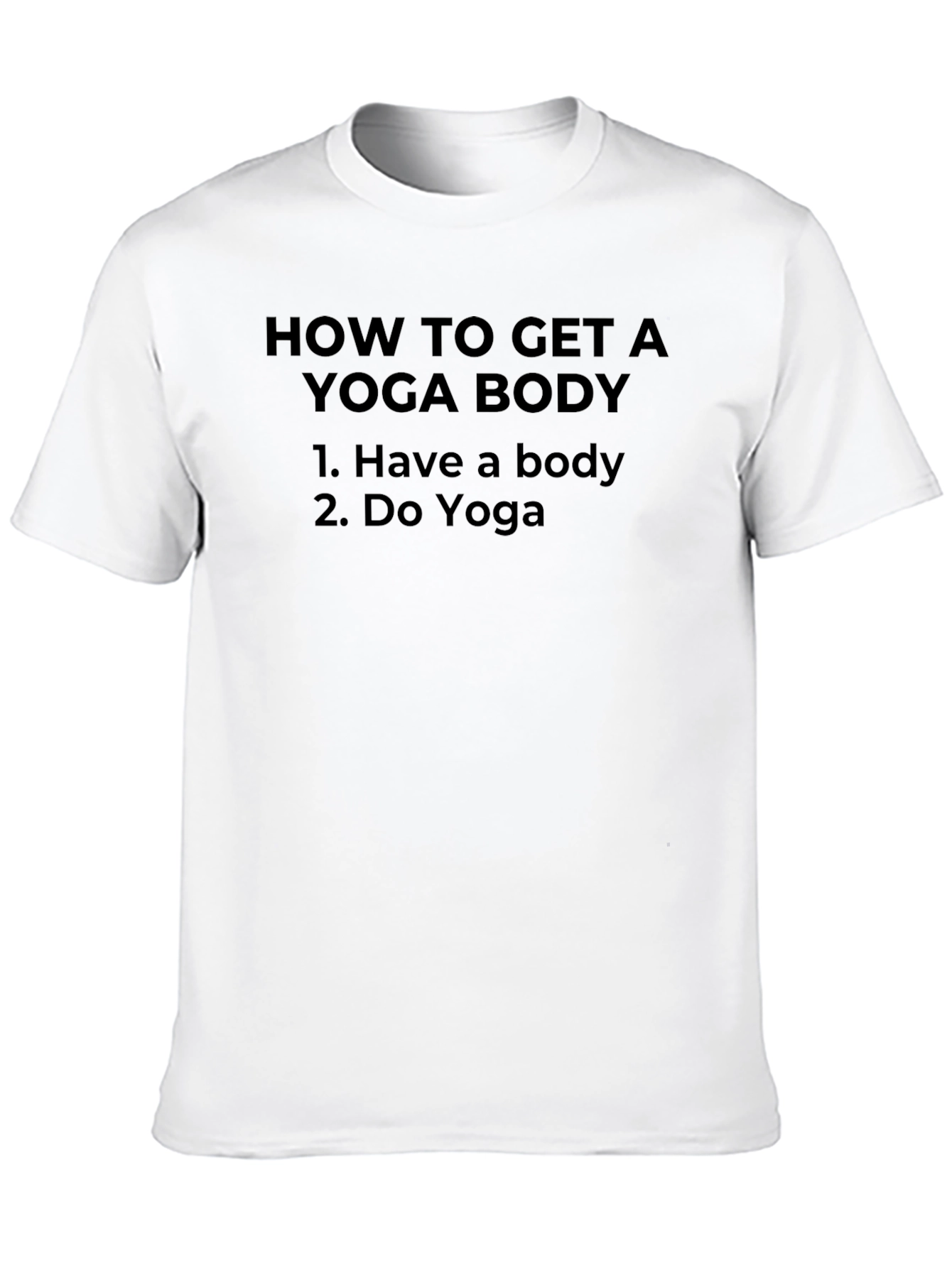 Black Yoga Body T-Shirt - Funny Yoga Gift view 10