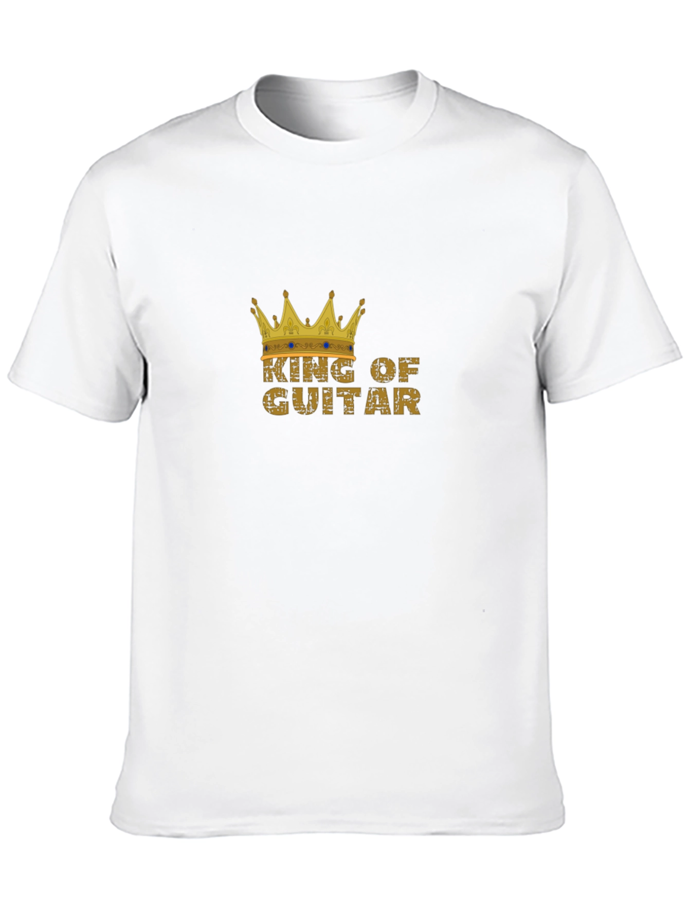 Black King of Guitar Graphic Tee - Black Cotton T-Shirt view 10