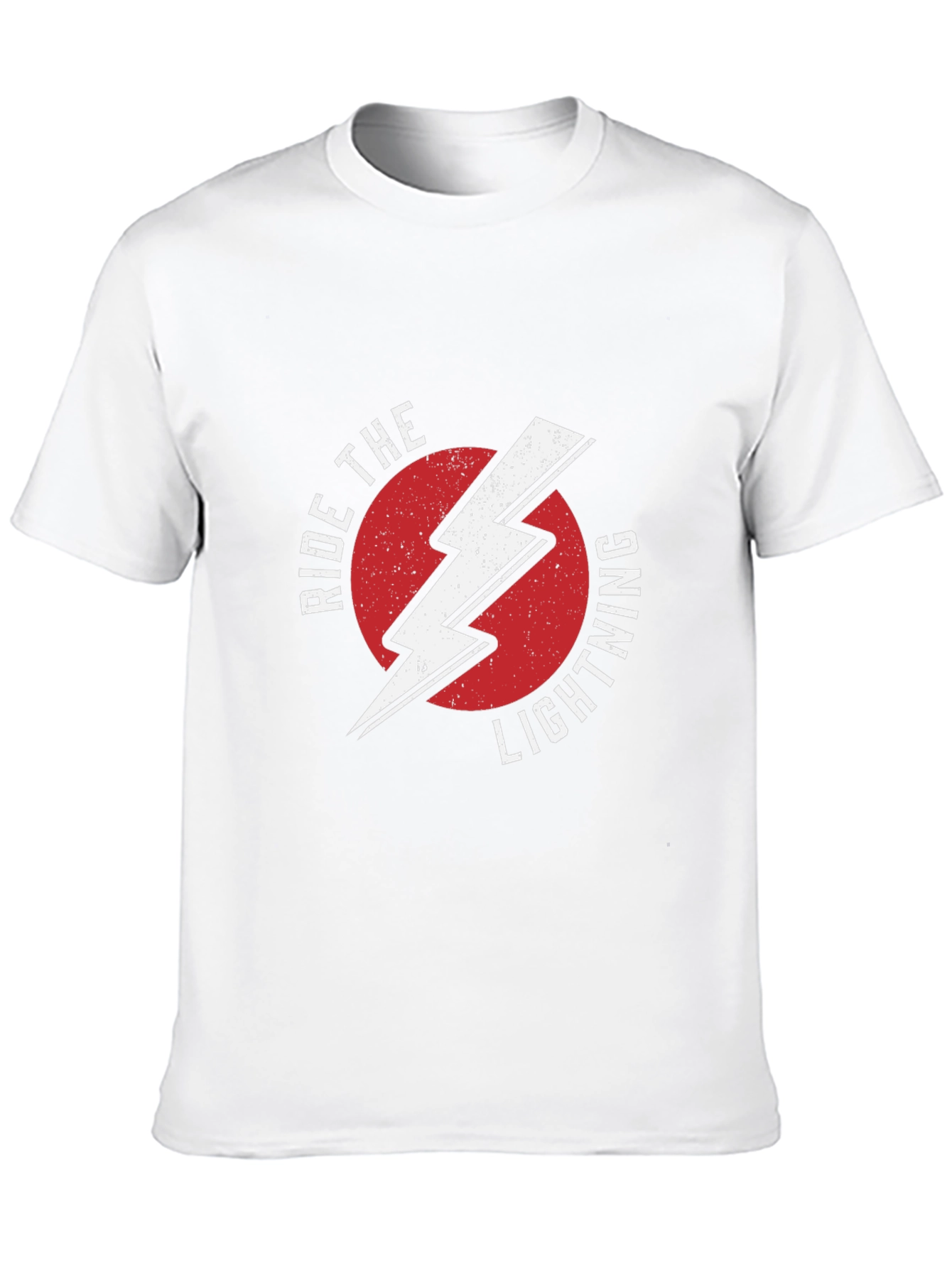 Black Ride The Lightning Graphic Tee - Black Cotton T-Shirt view 10